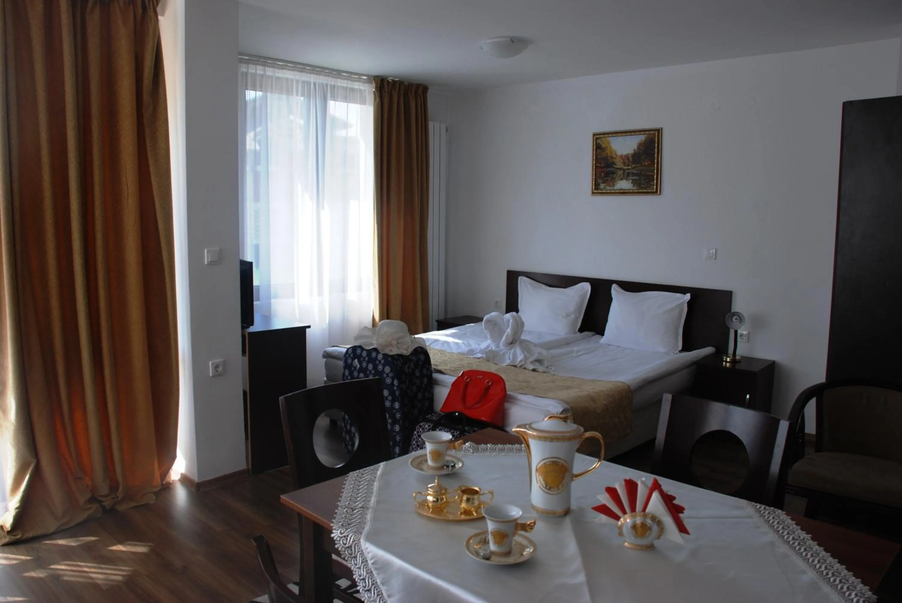 Bed in Elegant Lux Hotel