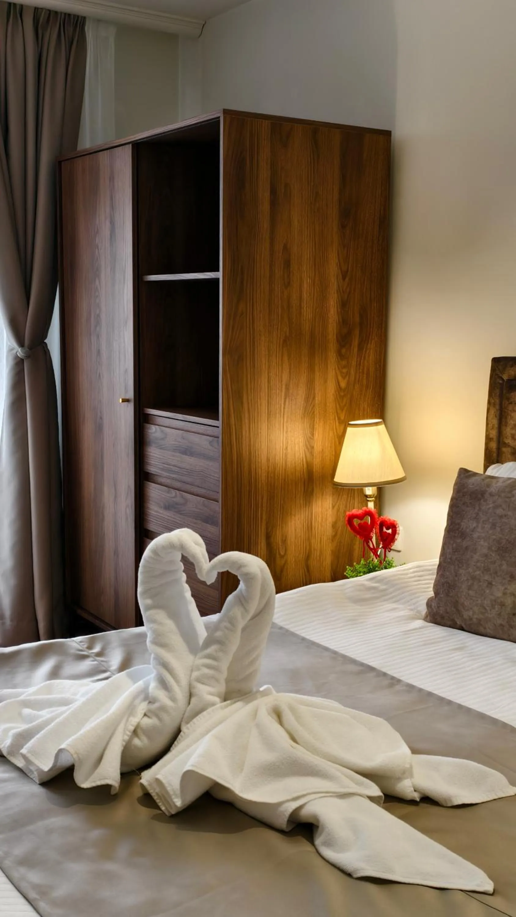 Bed in Elegant Lux Hotel