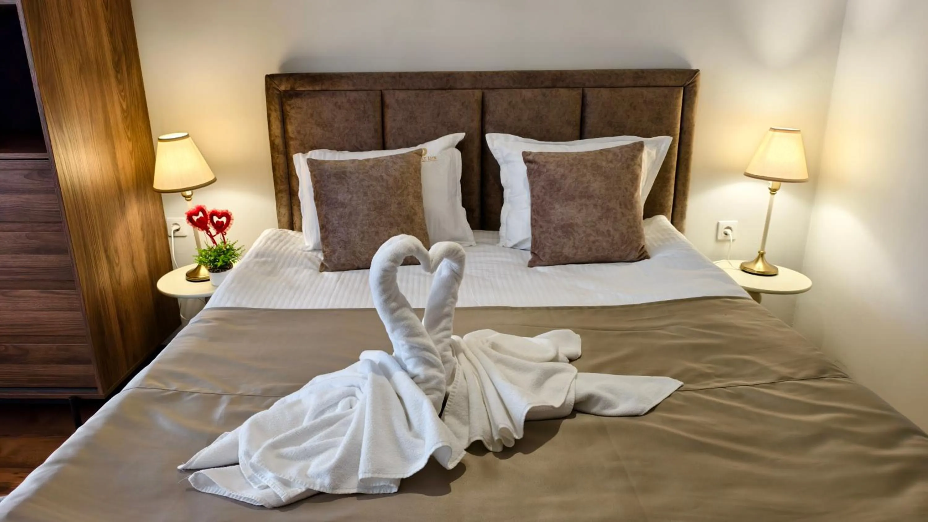 Bed in Elegant Lux Hotel