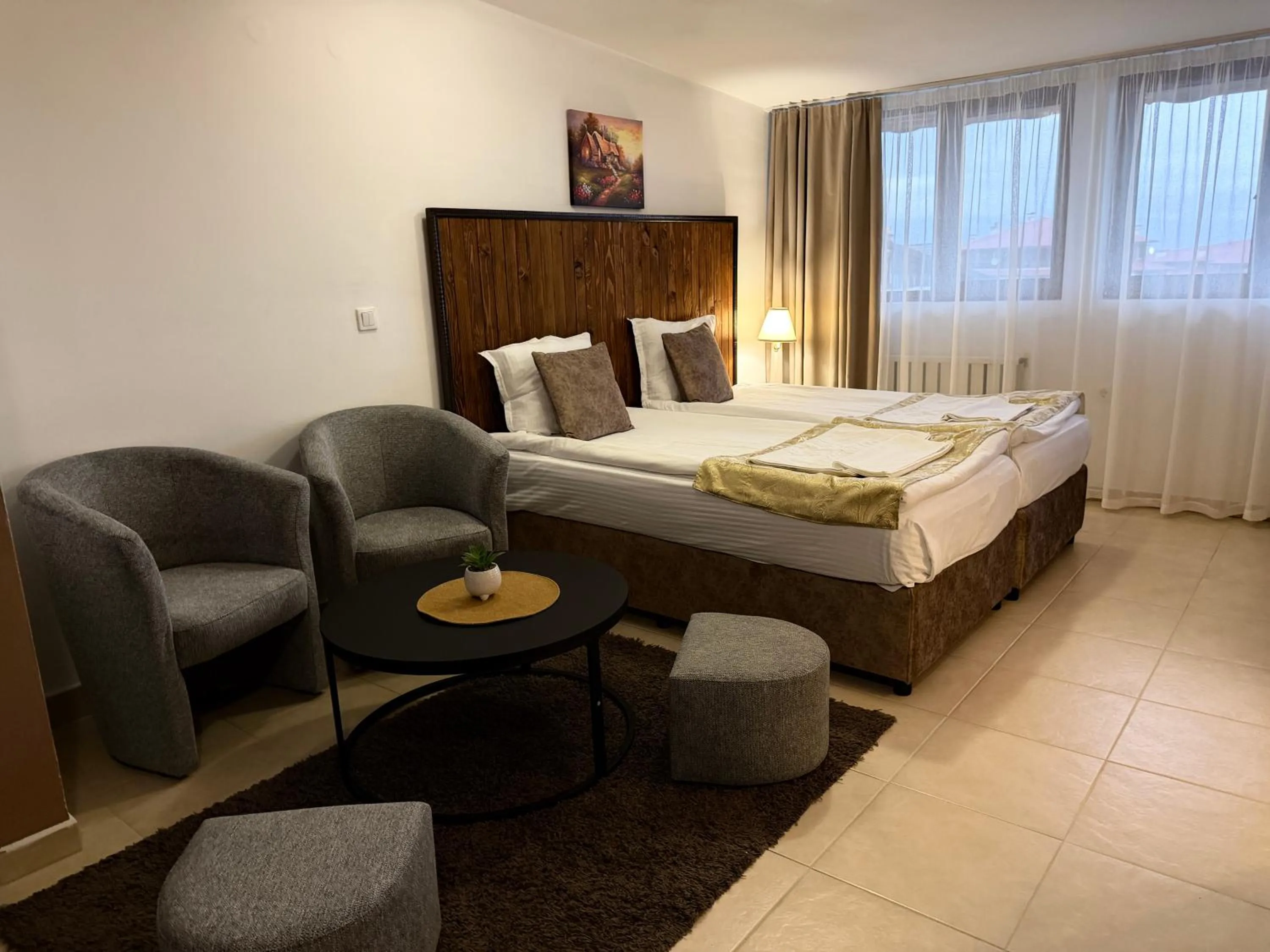 Bed in Elegant Lux Hotel