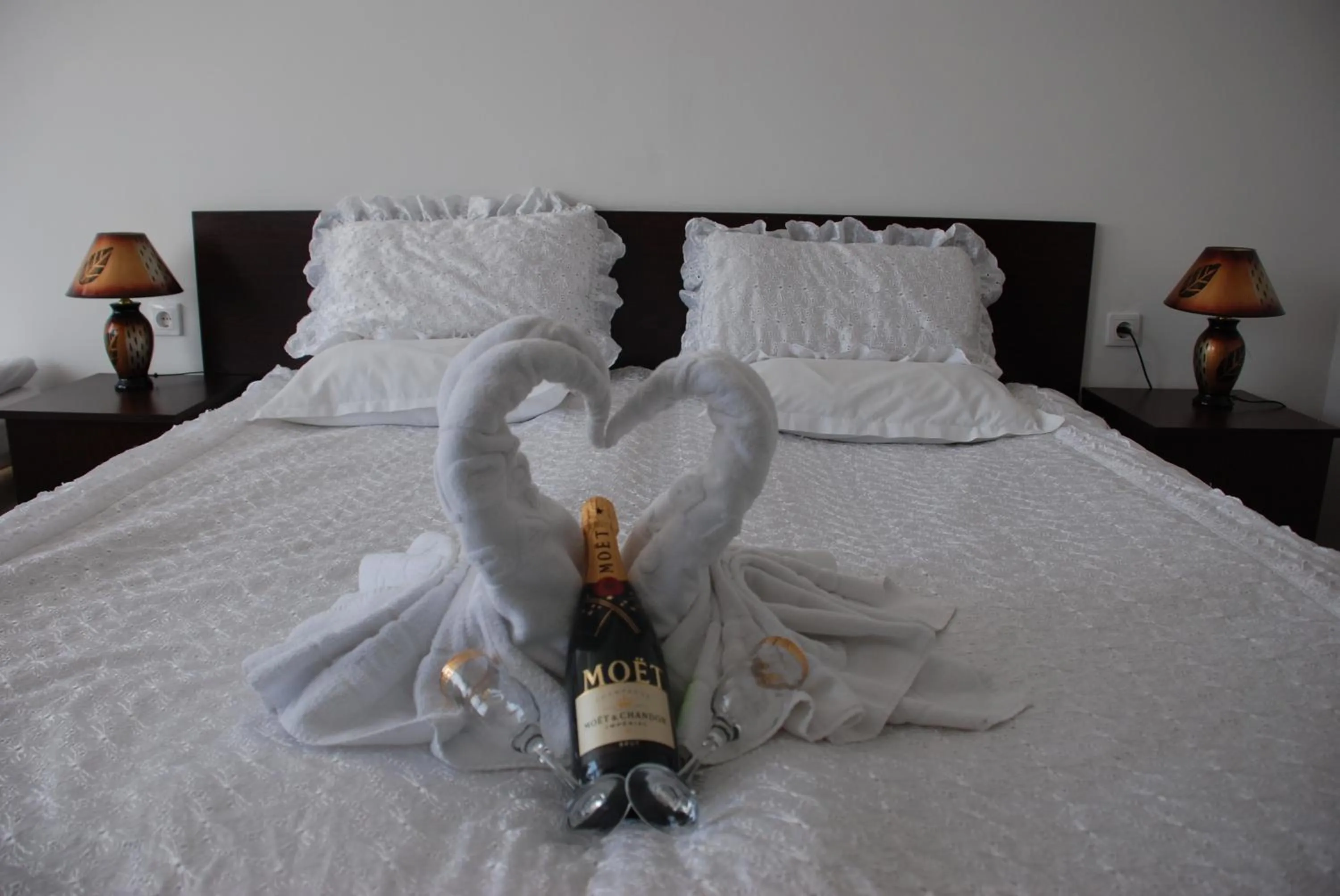 Bed in Elegant Lux Hotel