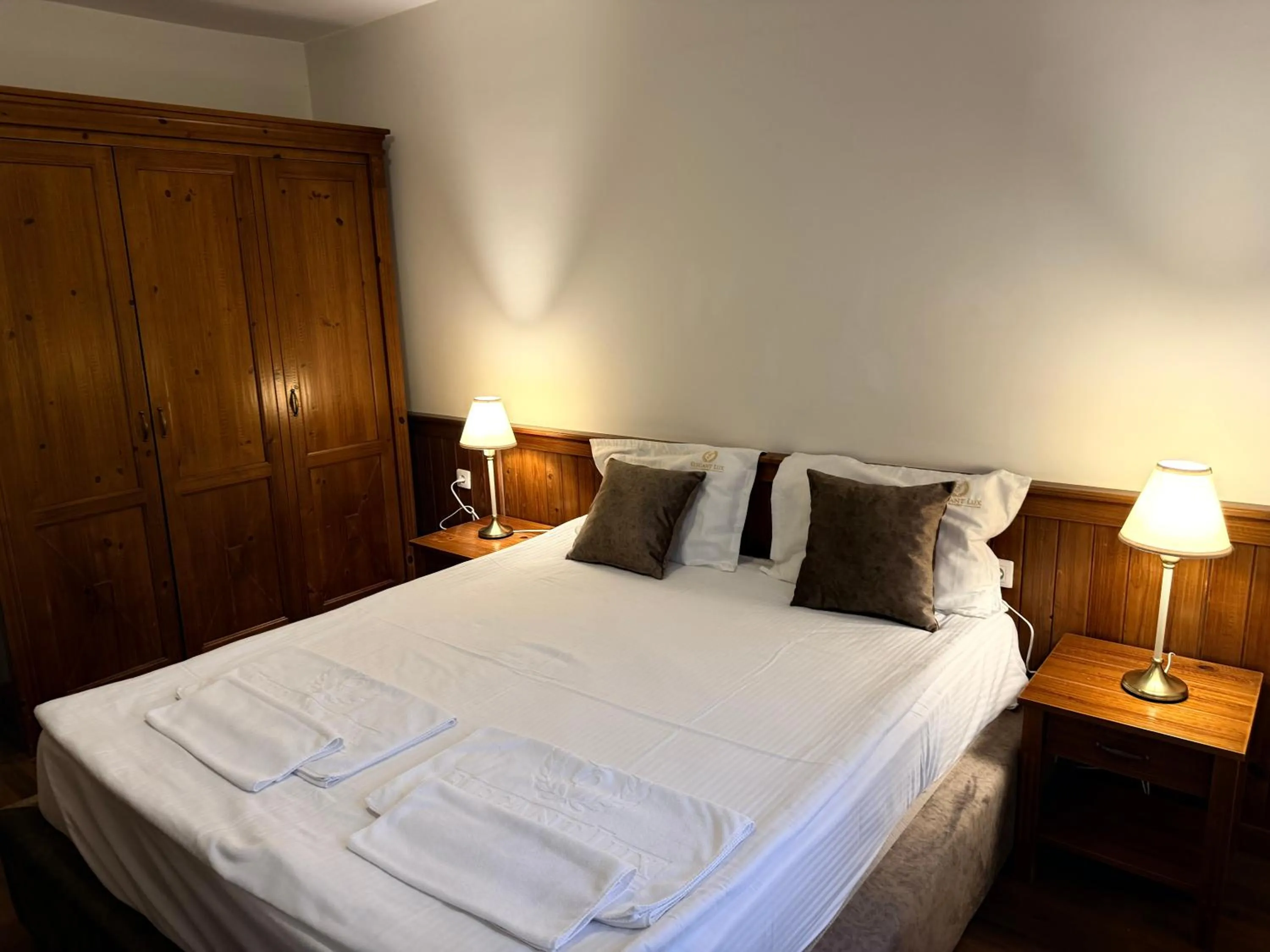 Bed in Elegant Lux Hotel