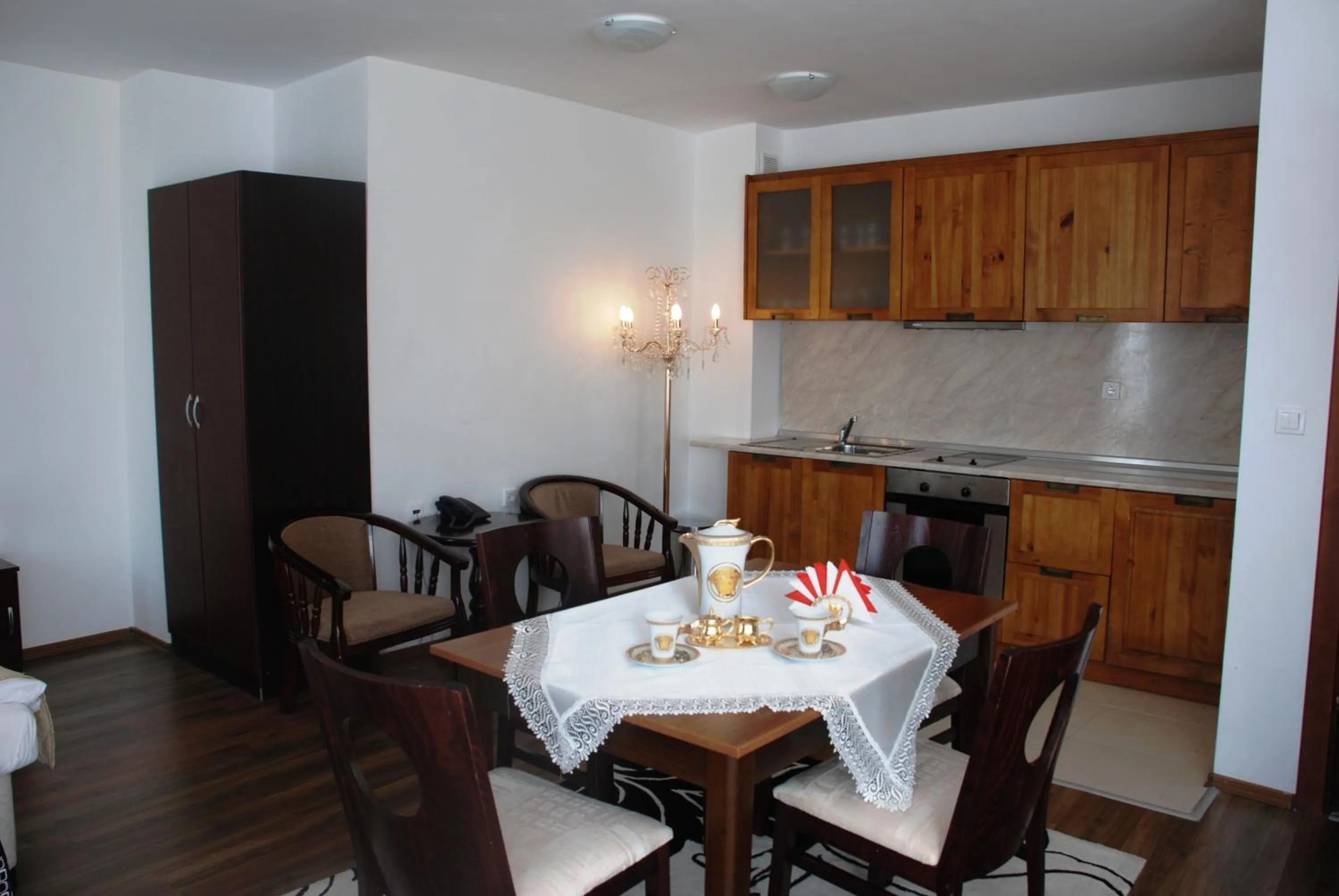 Kitchen or kitchenette in Elegant Lux Hotel