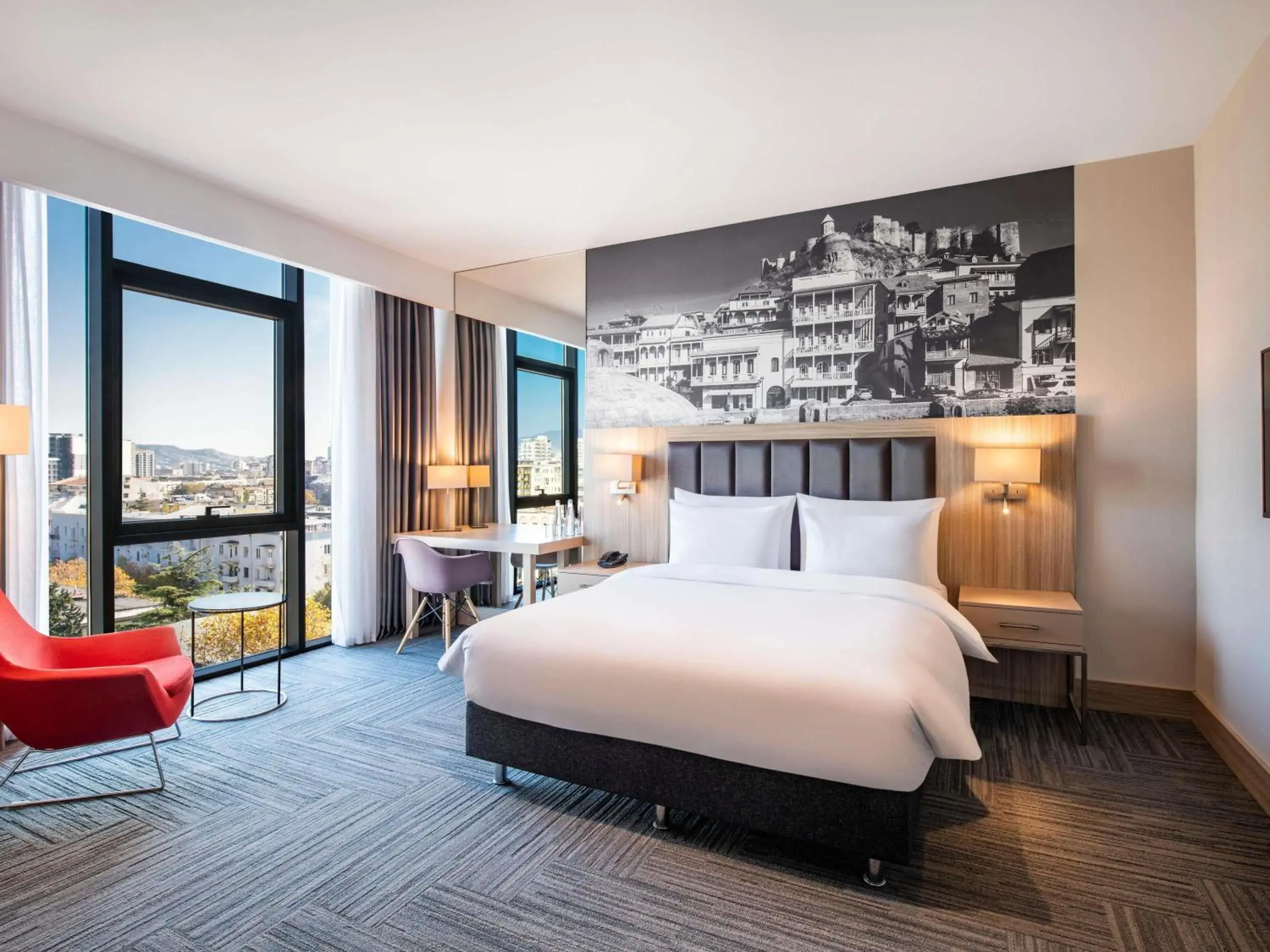 Bedroom in Tbilisi Saburtalo Hotel by Mercure Bedroom in Tbilisi Saburtalo Hotel by Mercure