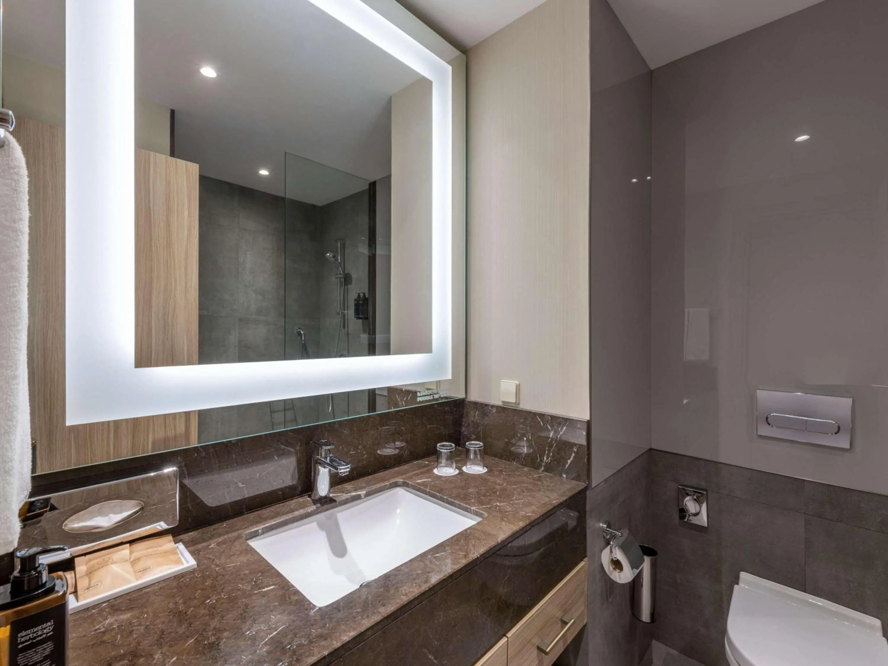 Bathroom in Ramada Encore Tbilisi