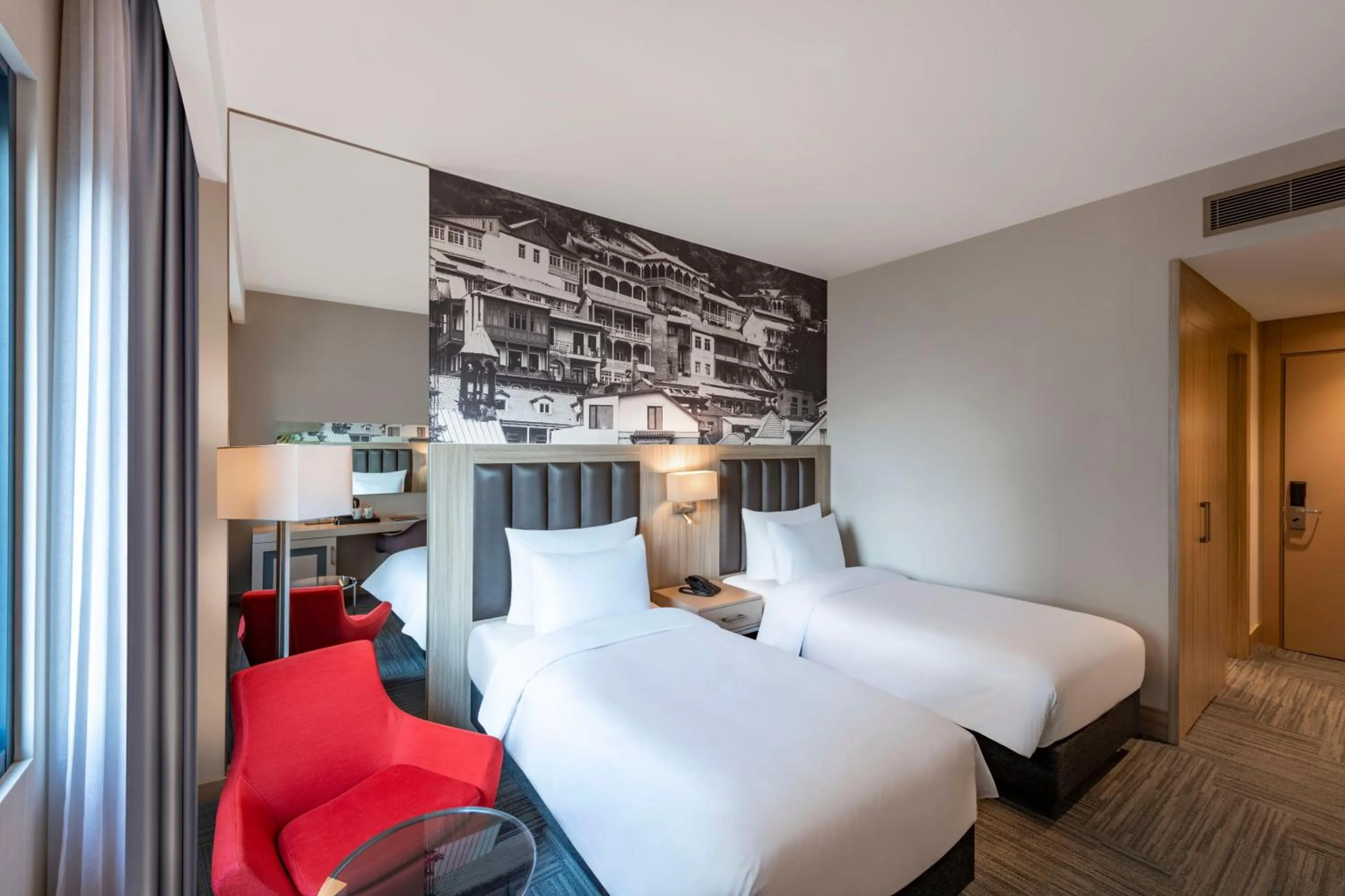 Bedroom, Bed in Ramada Encore Tbilisi