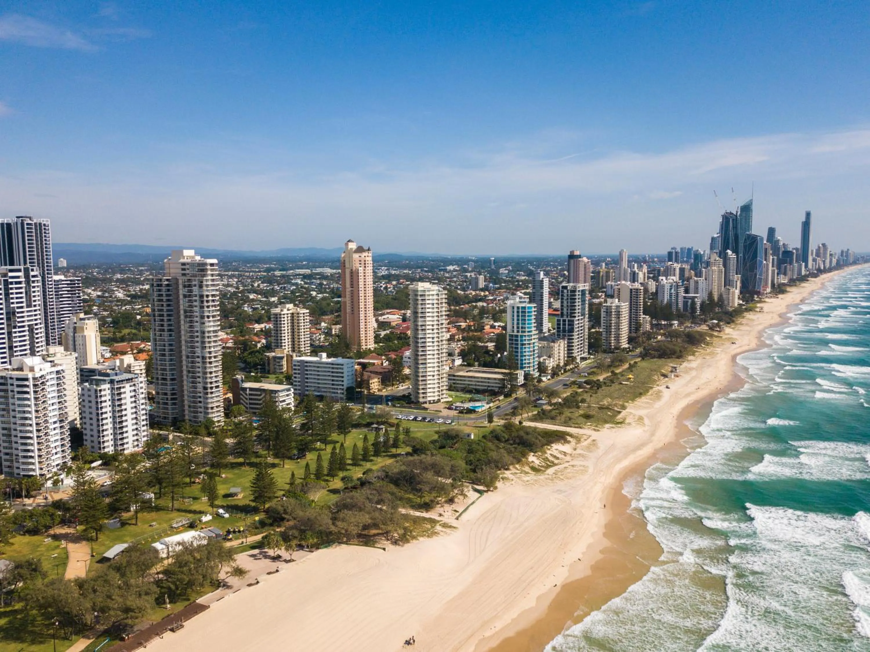 Beach in Sandpiper Broadbeach