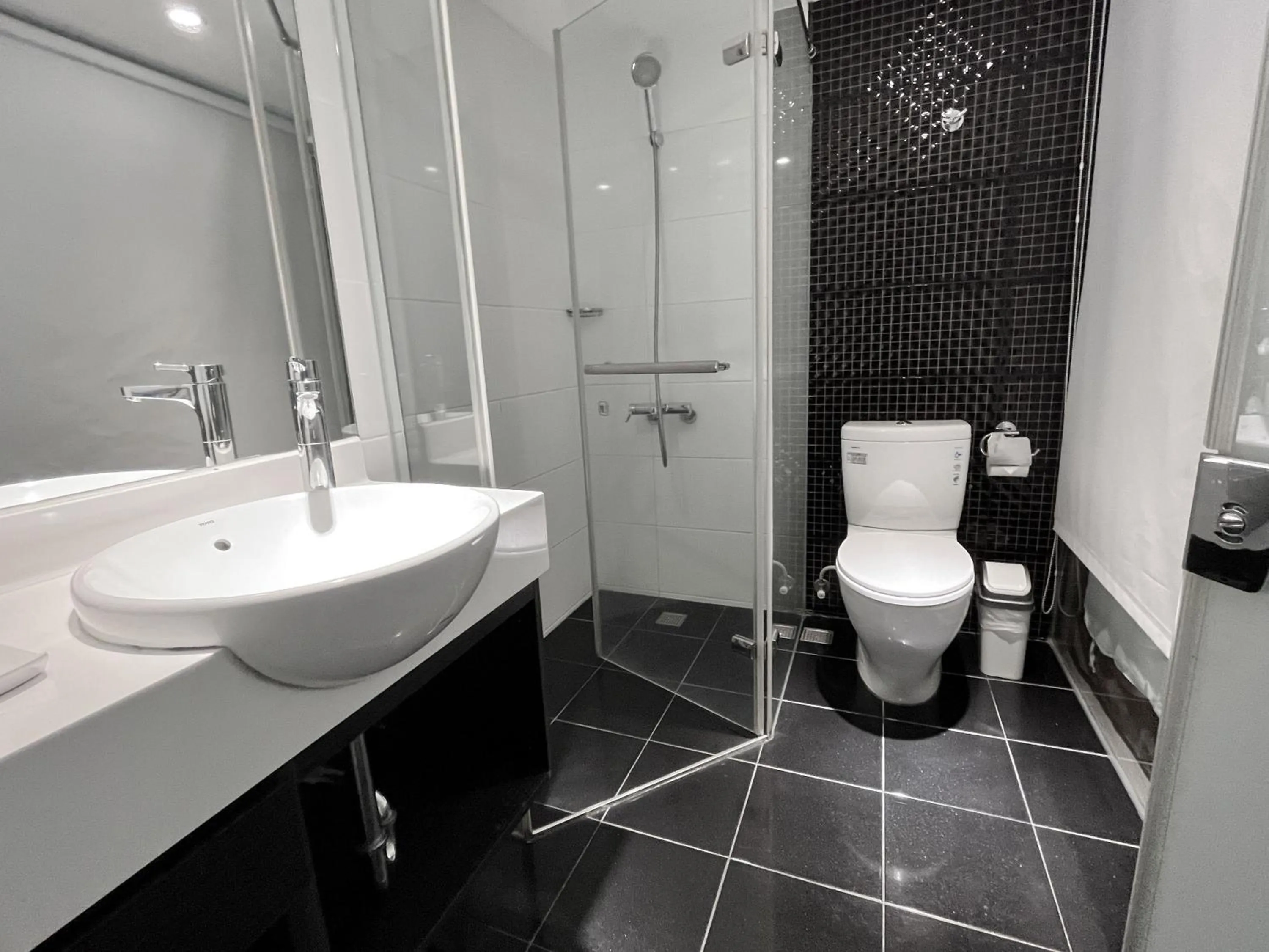 Shower in Guide Hotel Taipei Fuxing North