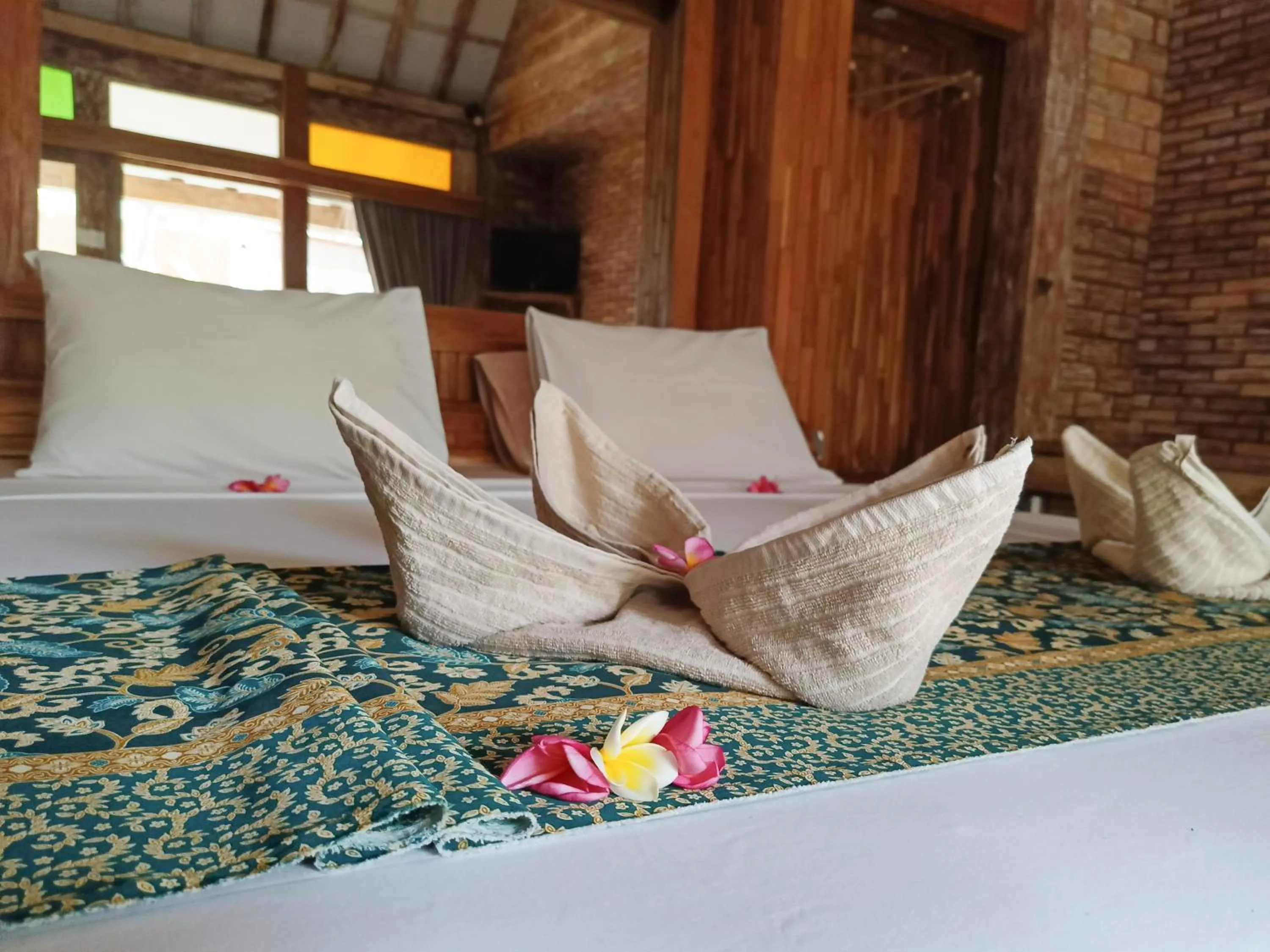 Bed in Jawa House Private Villas