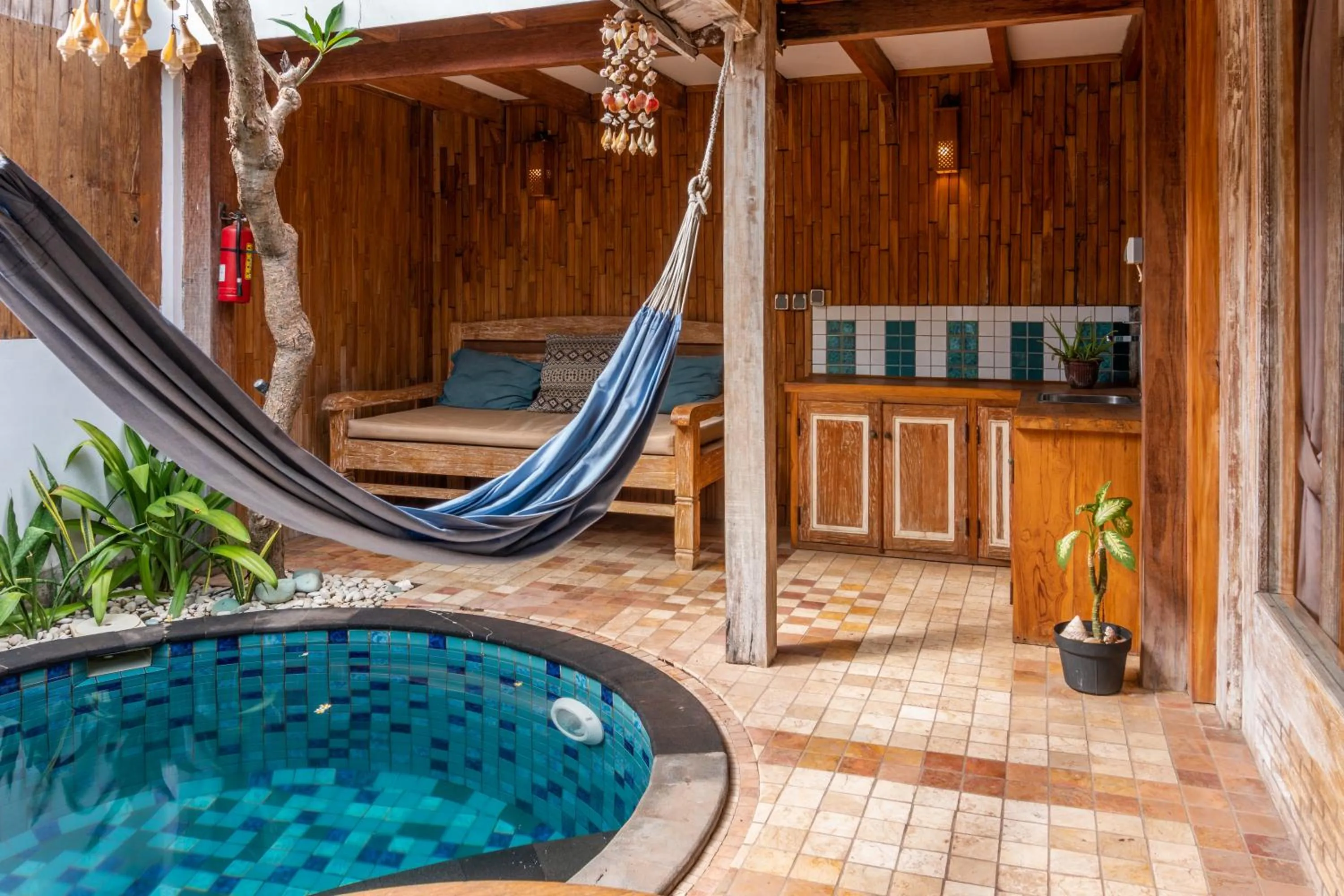 Patio in Jawa House Private Villas