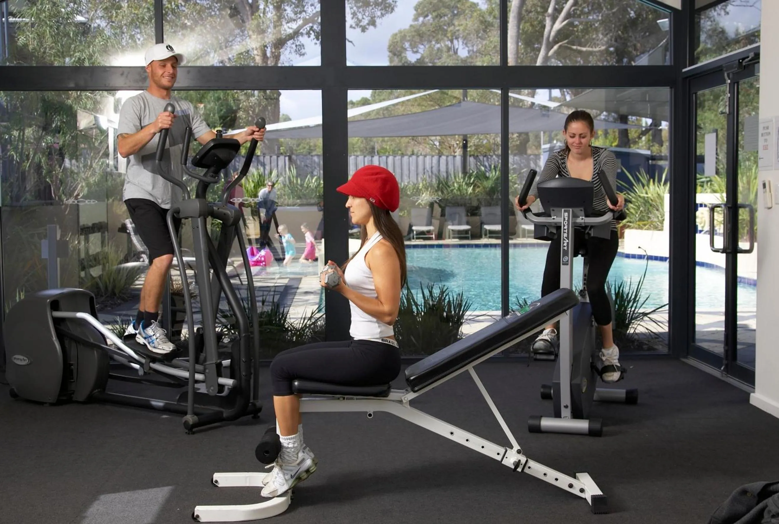 Fitness centre/facilities in Leeuwin Apartments