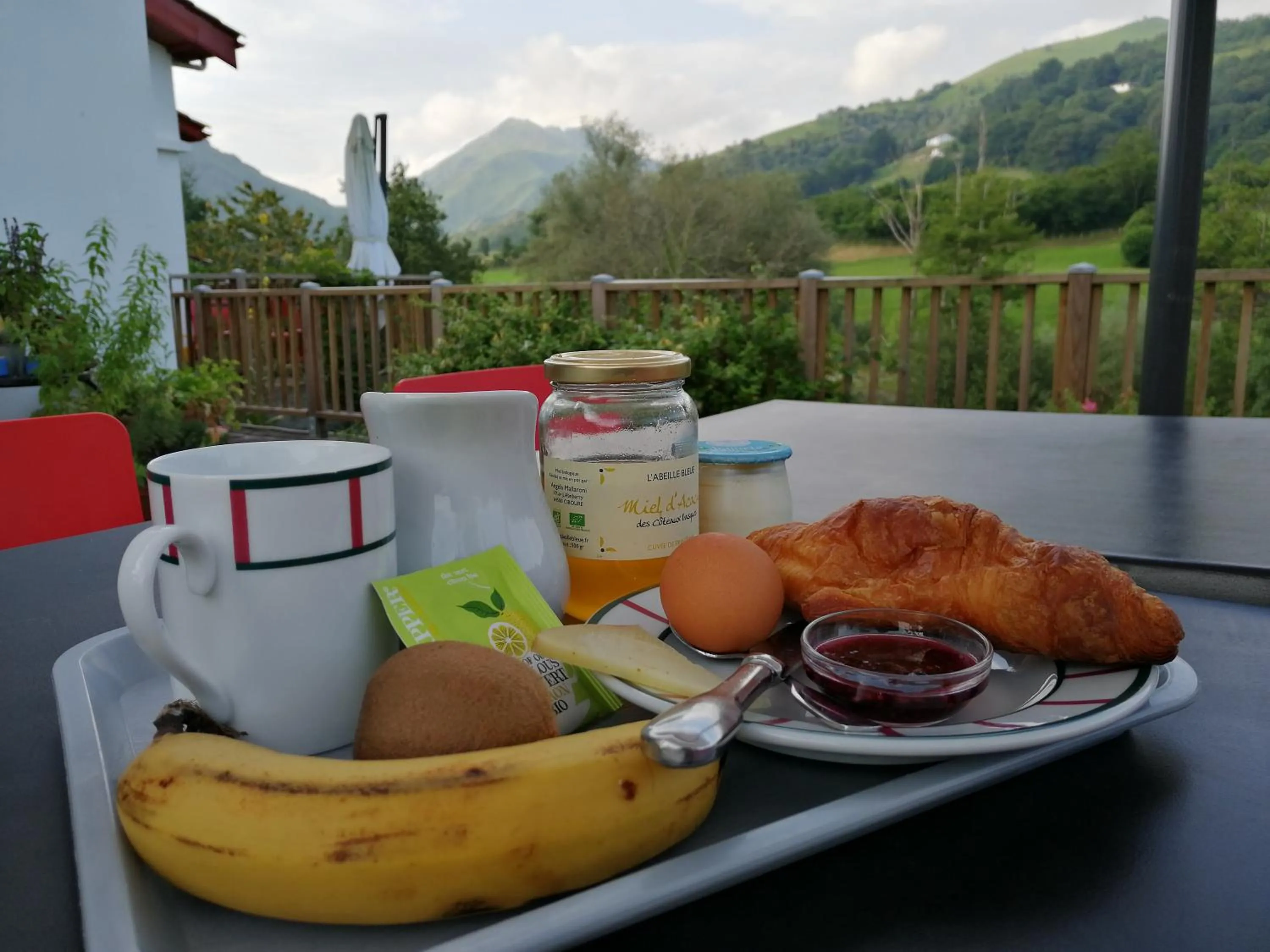 Buffet breakfast in Logis Hotel Xoko-Goxoa