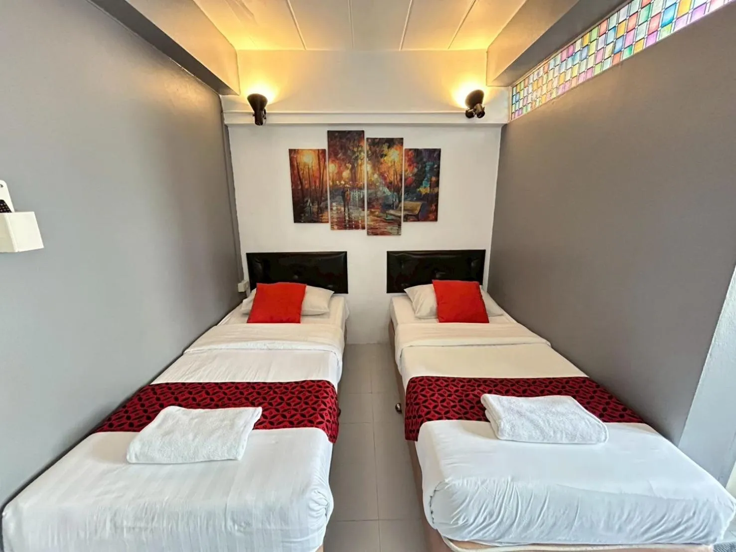 Bed in Khaosan Art Hotel