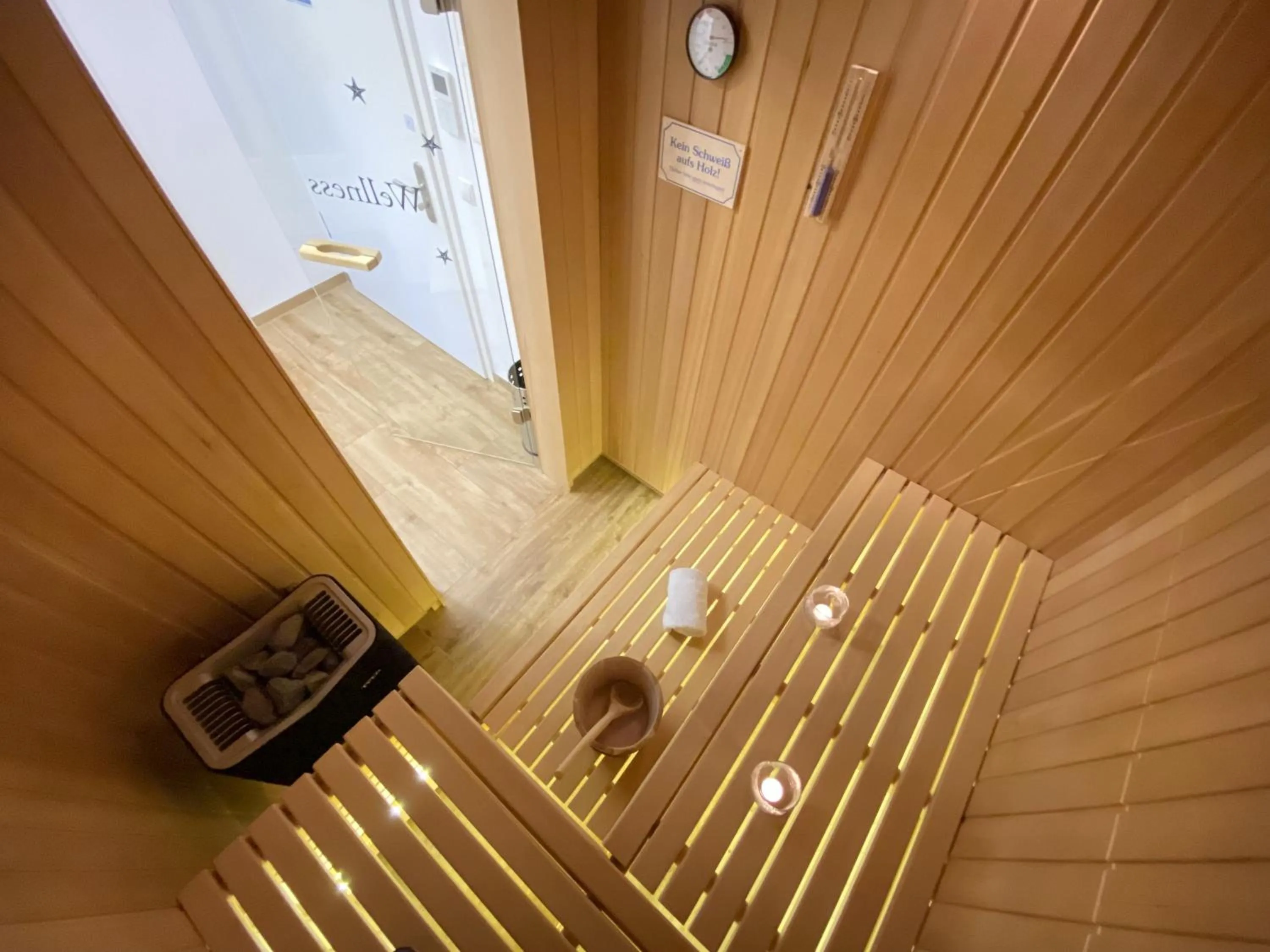 Sauna in Villa Pauline Ferienwohnung 04