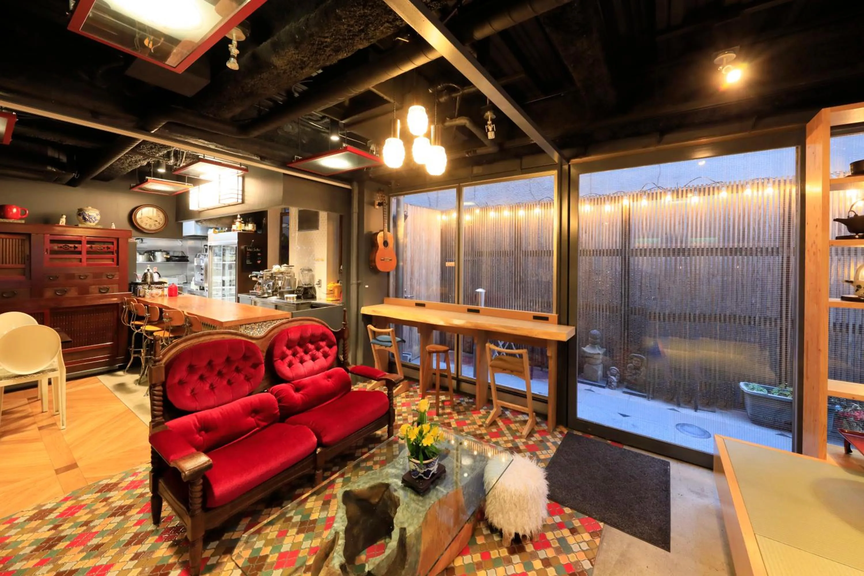 Lounge or bar in Andon Ryokan