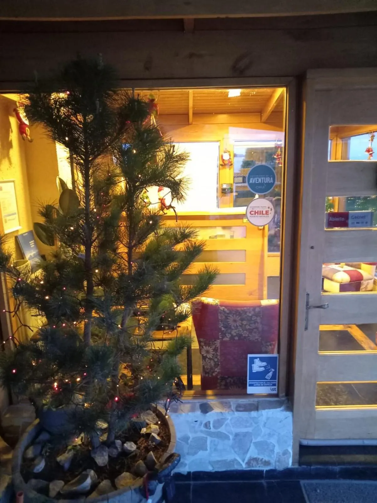 Facade/entrance in Hostal Doble E Patagonia