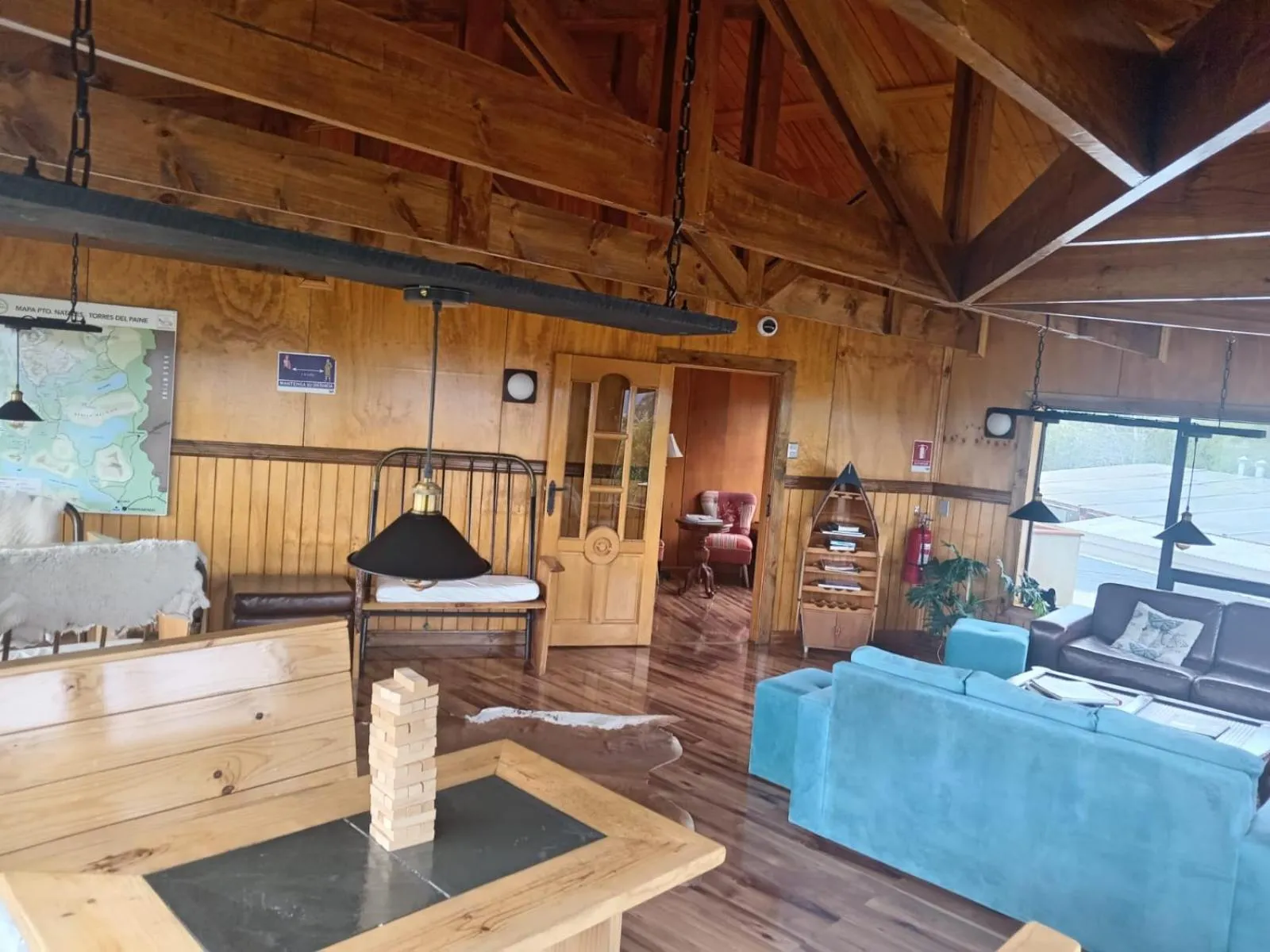 Living room in Hostal Doble E Patagonia