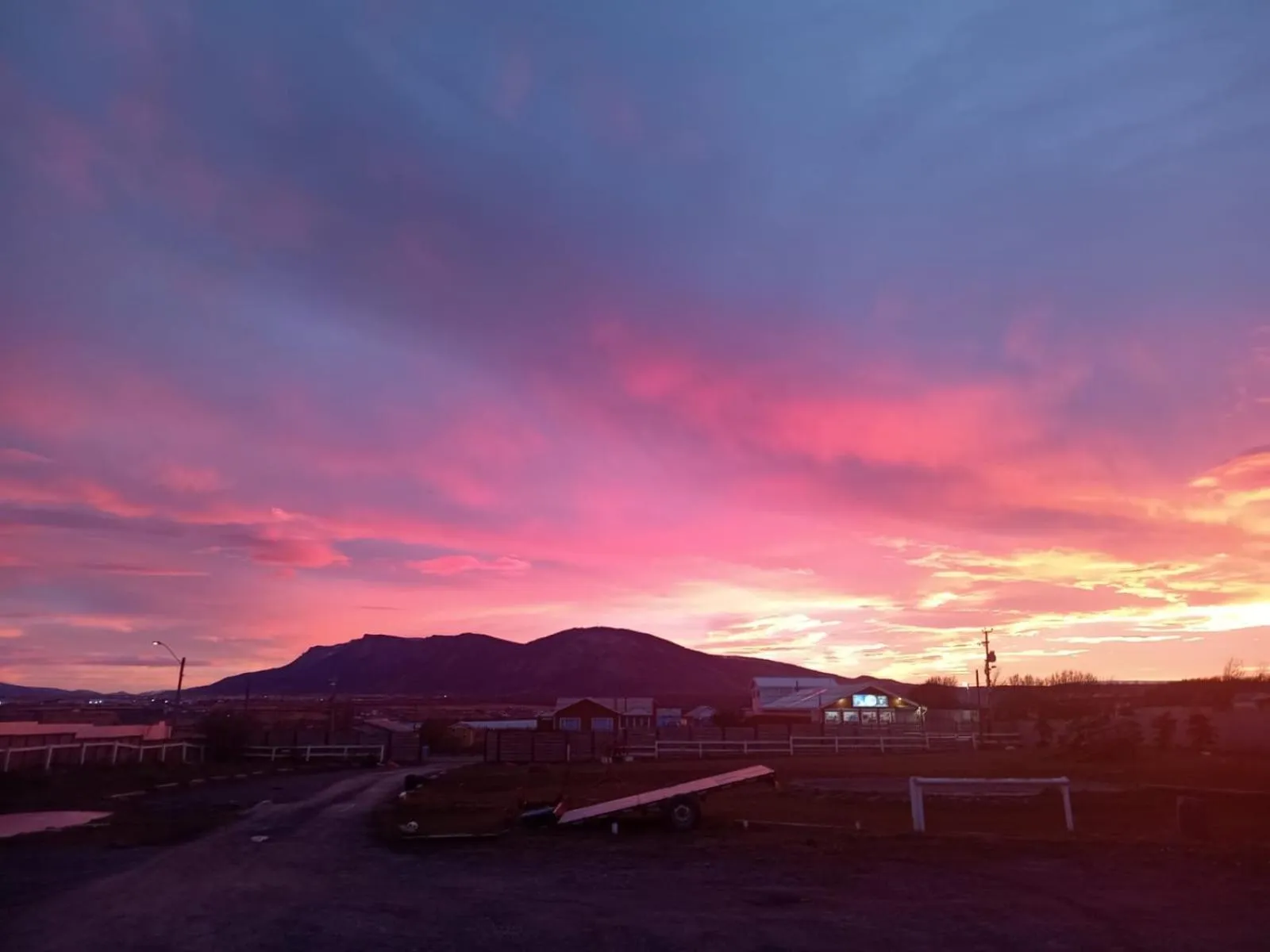 Mountain view in Hostal Doble E Patagonia