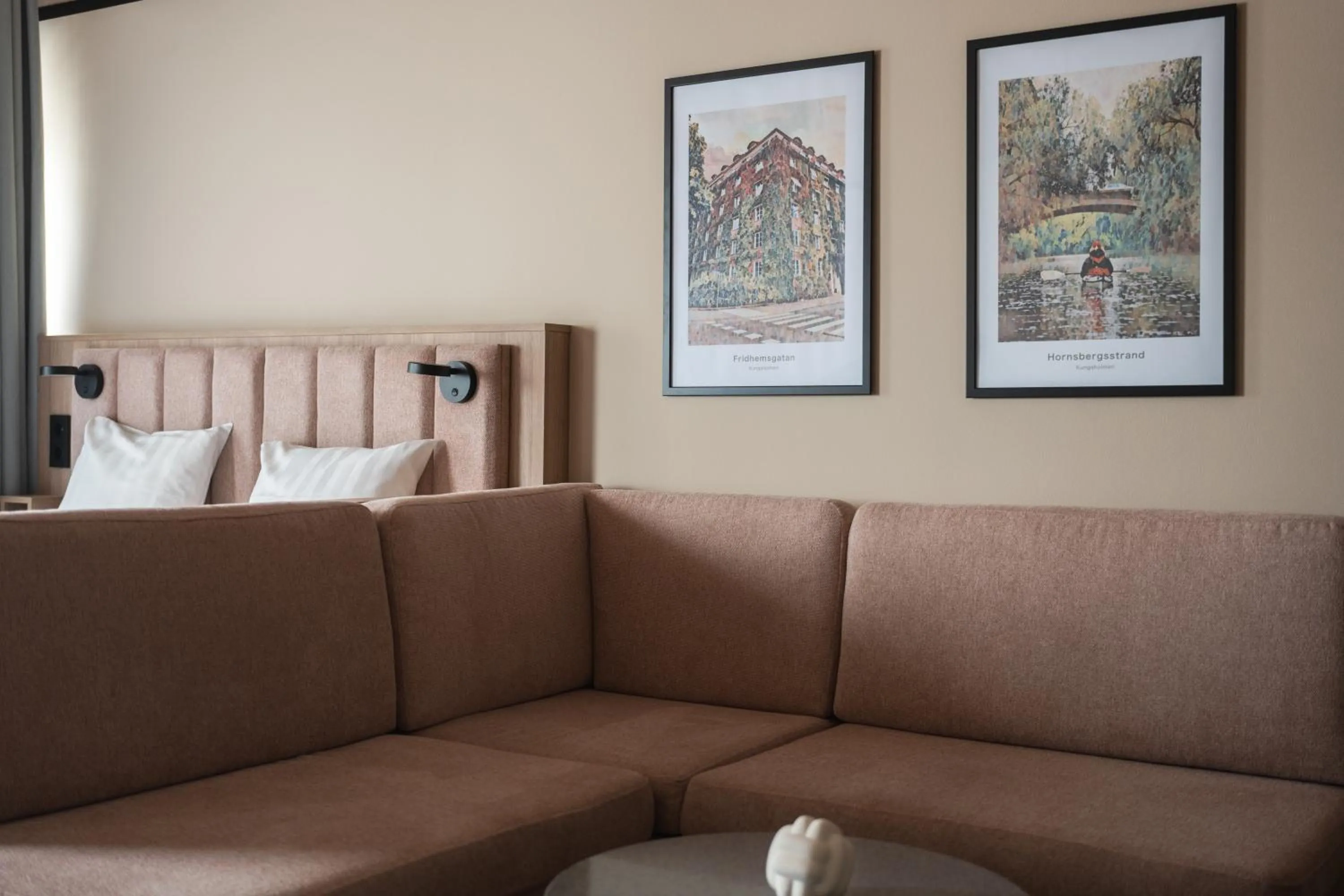 Bed in Sky Hotel Apartments, Stockholm