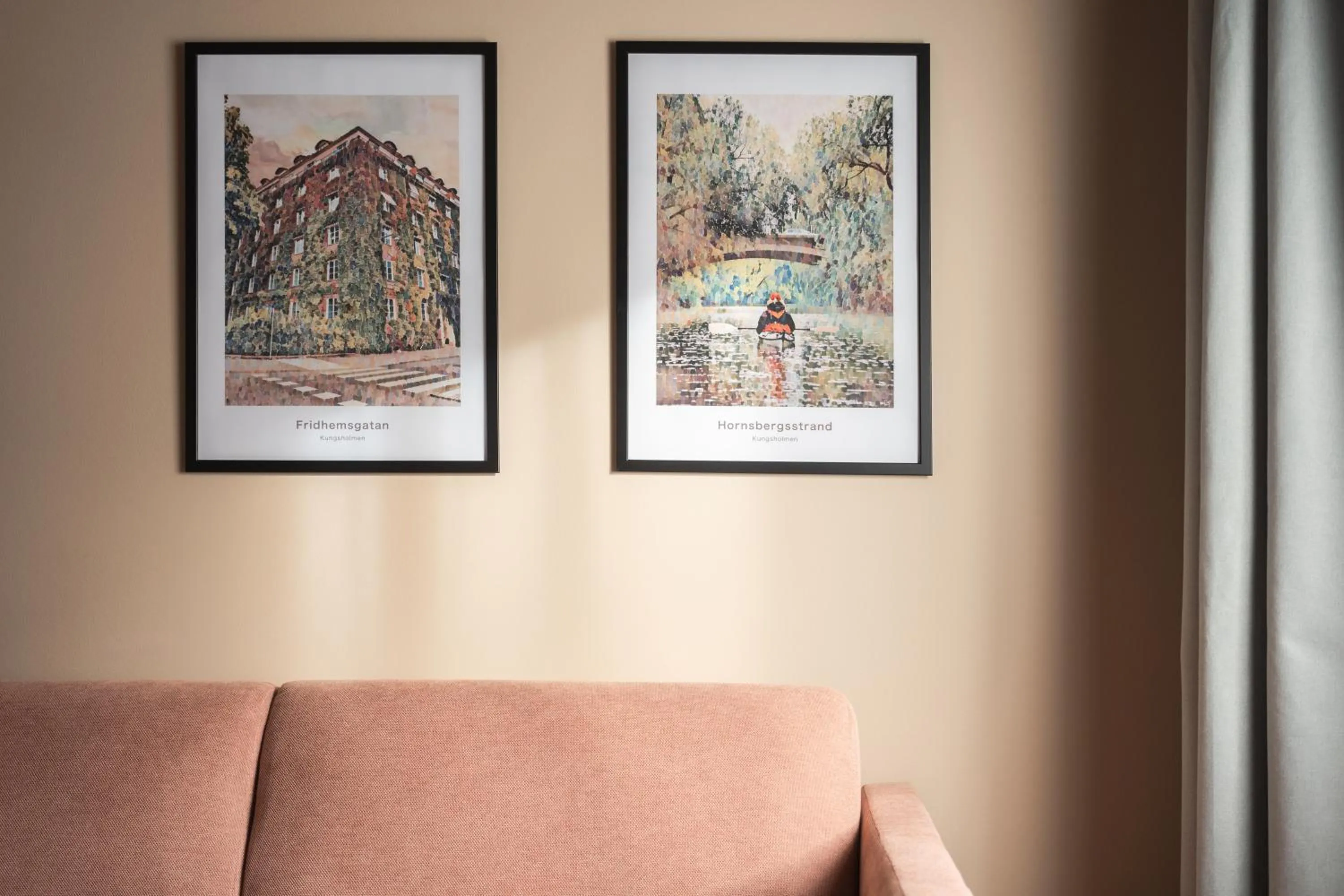 Living room in Sky Hotel Apartments, Stockholm