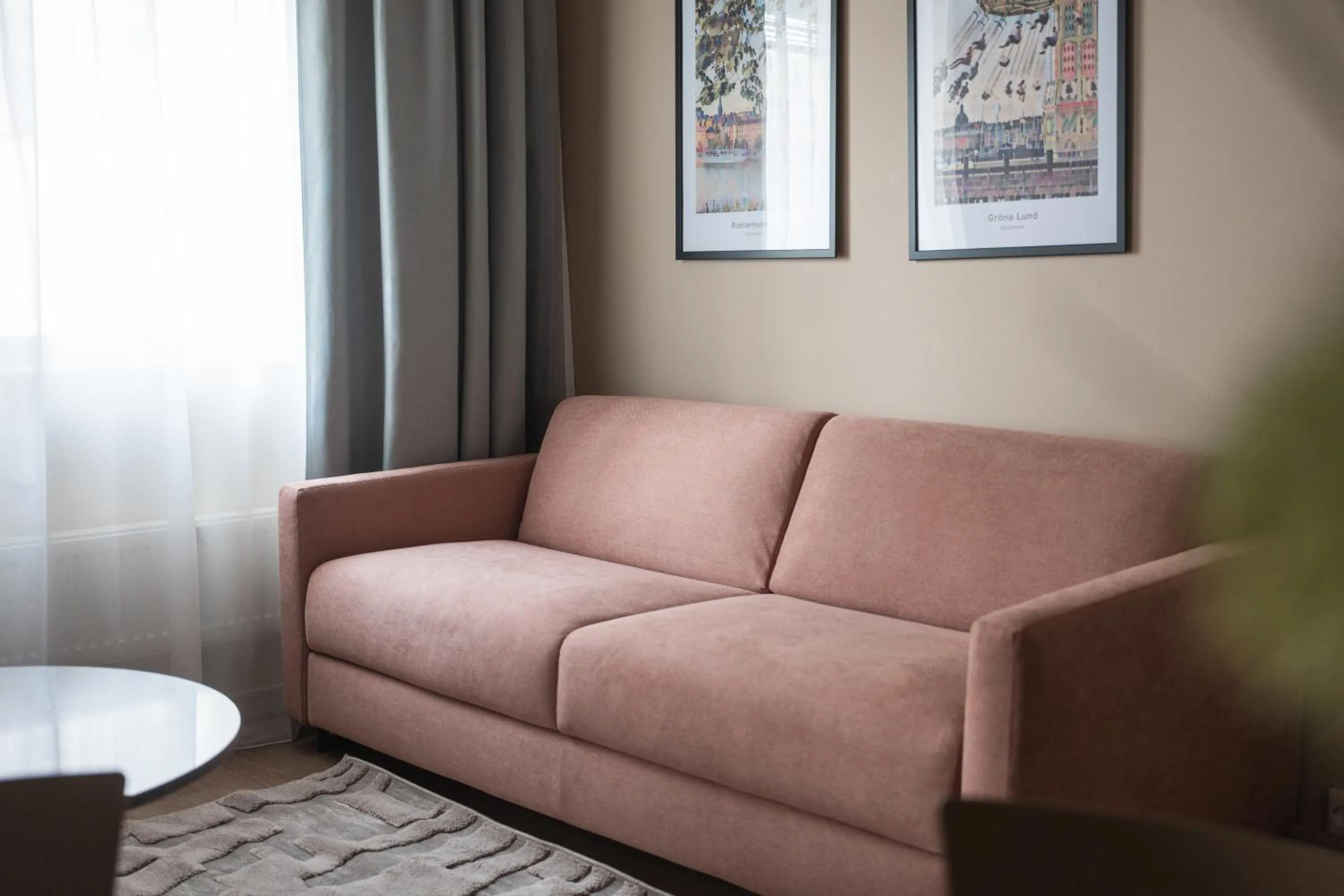 Living room in Sky Hotel Apartments, Stockholm