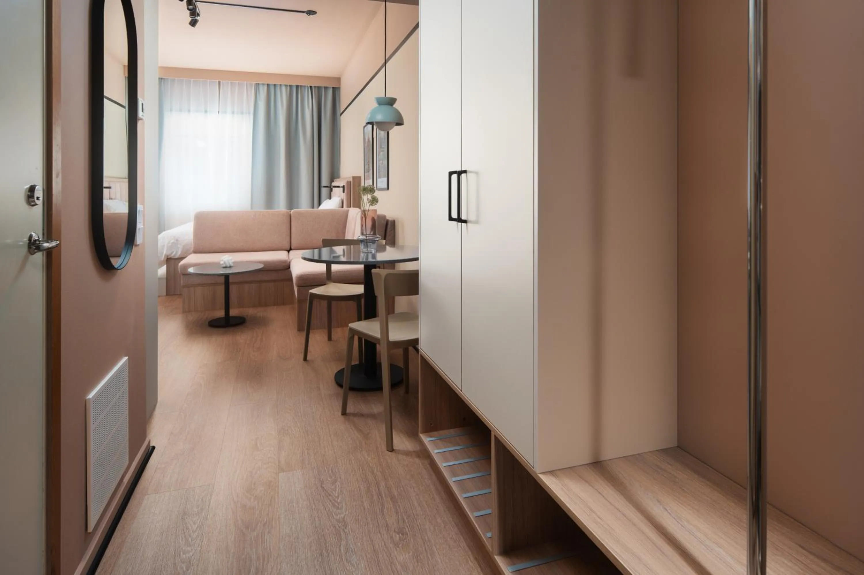 Bed in Sky Hotel Apartments, Stockholm