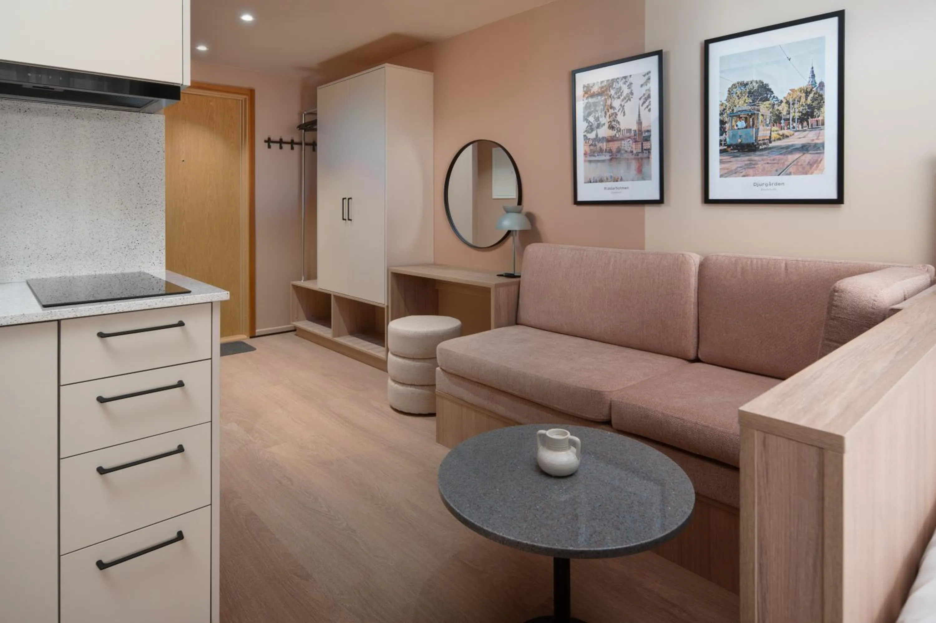 Kitchen or kitchenette in Sky Hotel Apartments, Stockholm