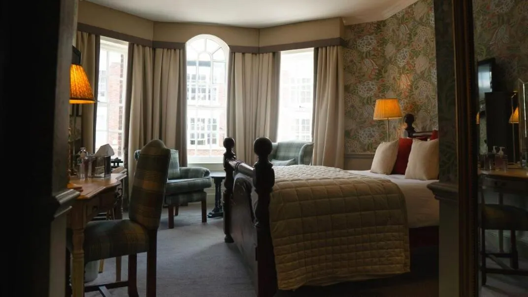 Bed in The Swan at Tarporley