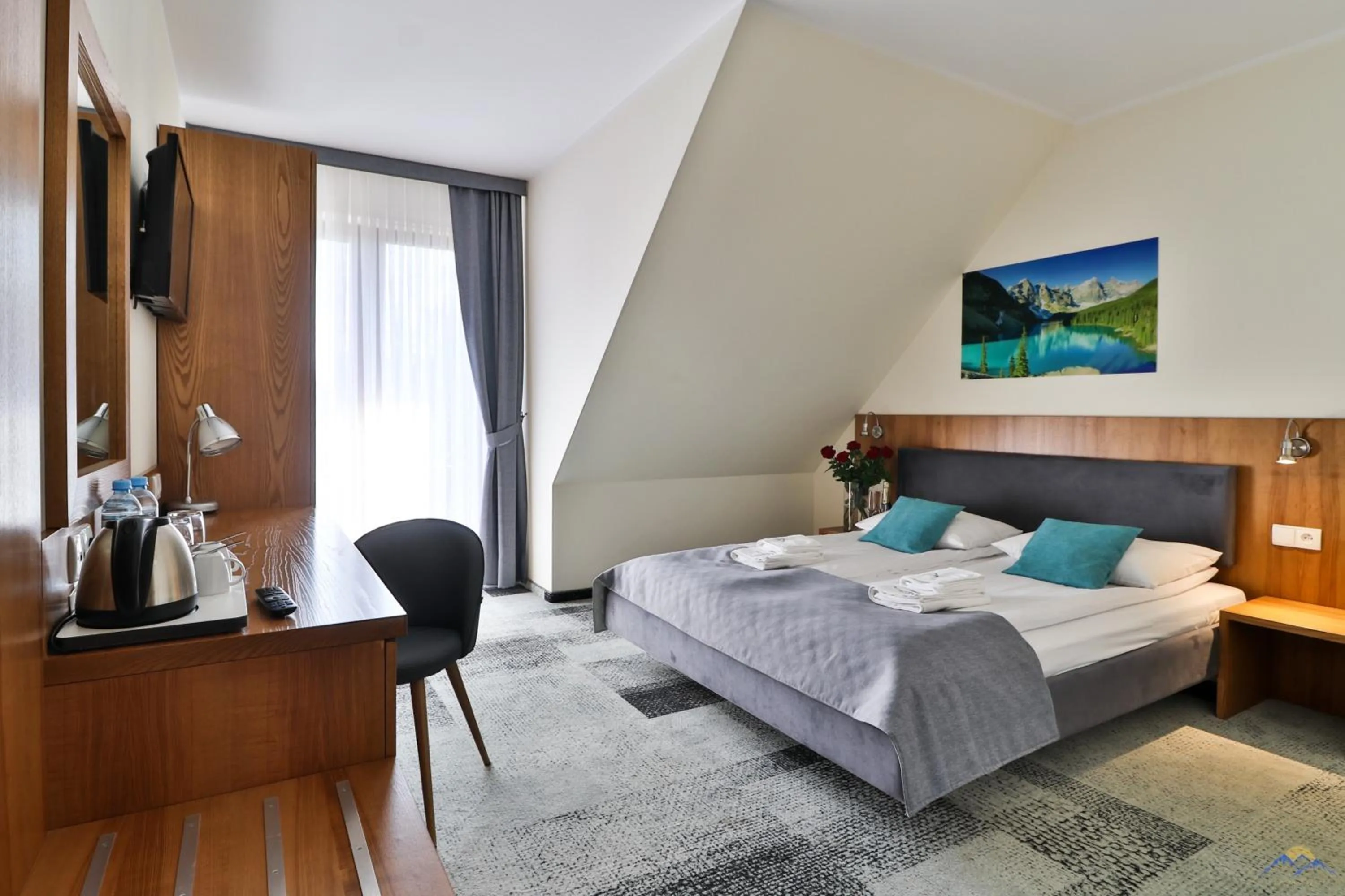 Bedroom, Bed in Hotel Bystra