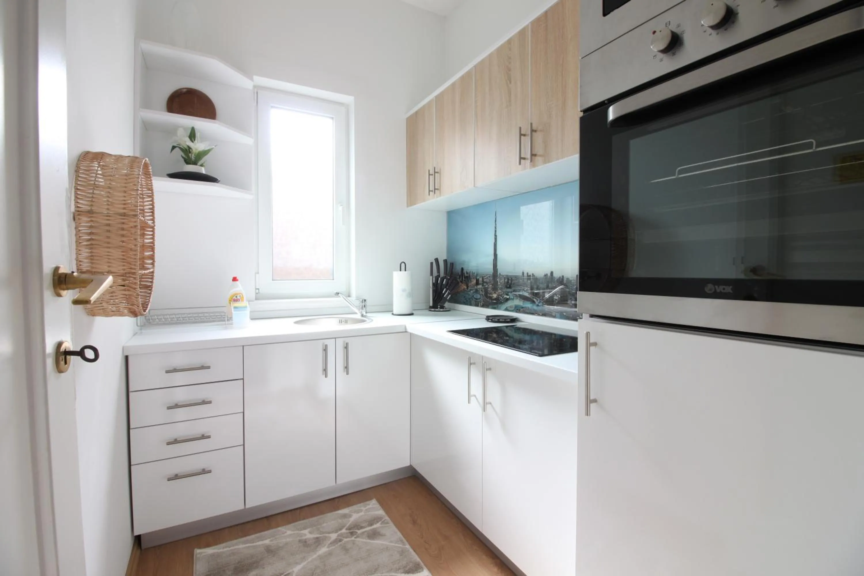 Kitchen or kitchenette in Apartment Roma at Bascarsija