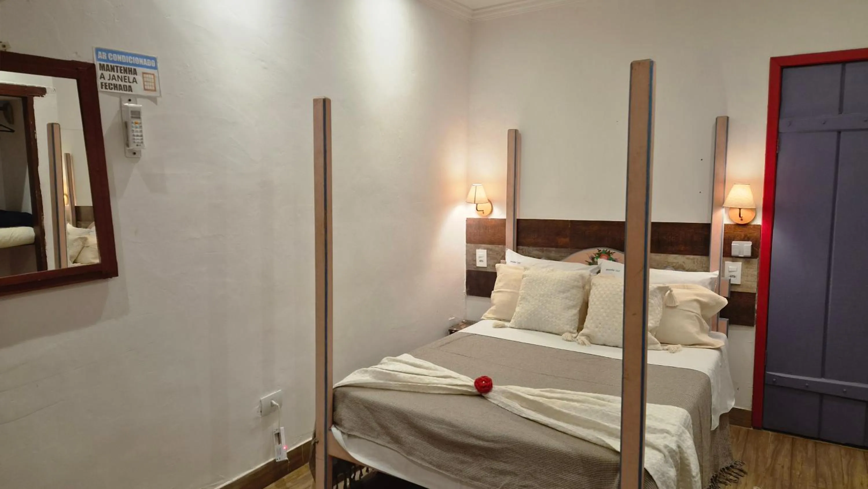 Bed in Pousada Uai Tiradentes