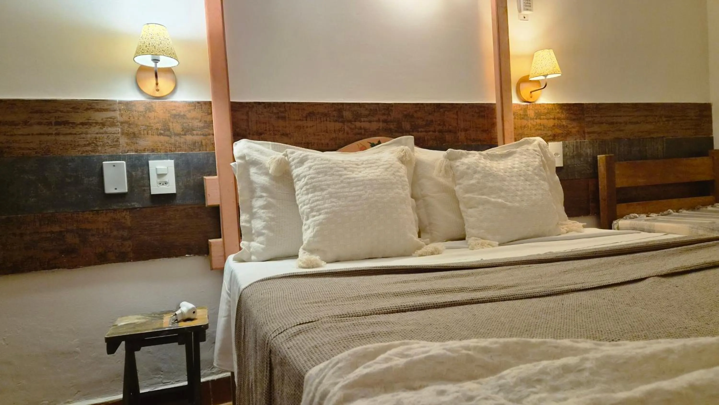 Bed in Pousada Uai Tiradentes