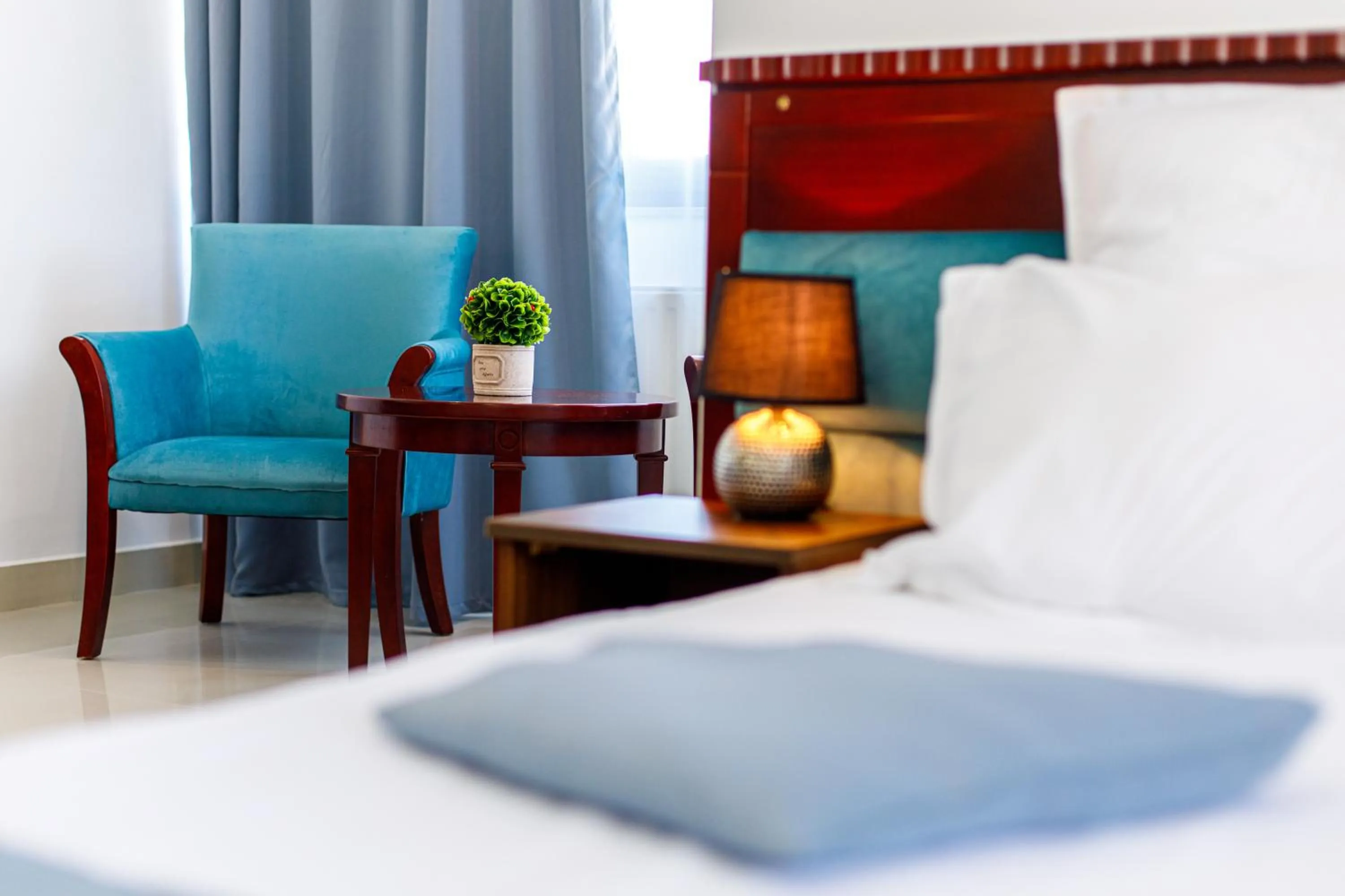 Decorative detail, Bed in Lira Pacific Aparthotel