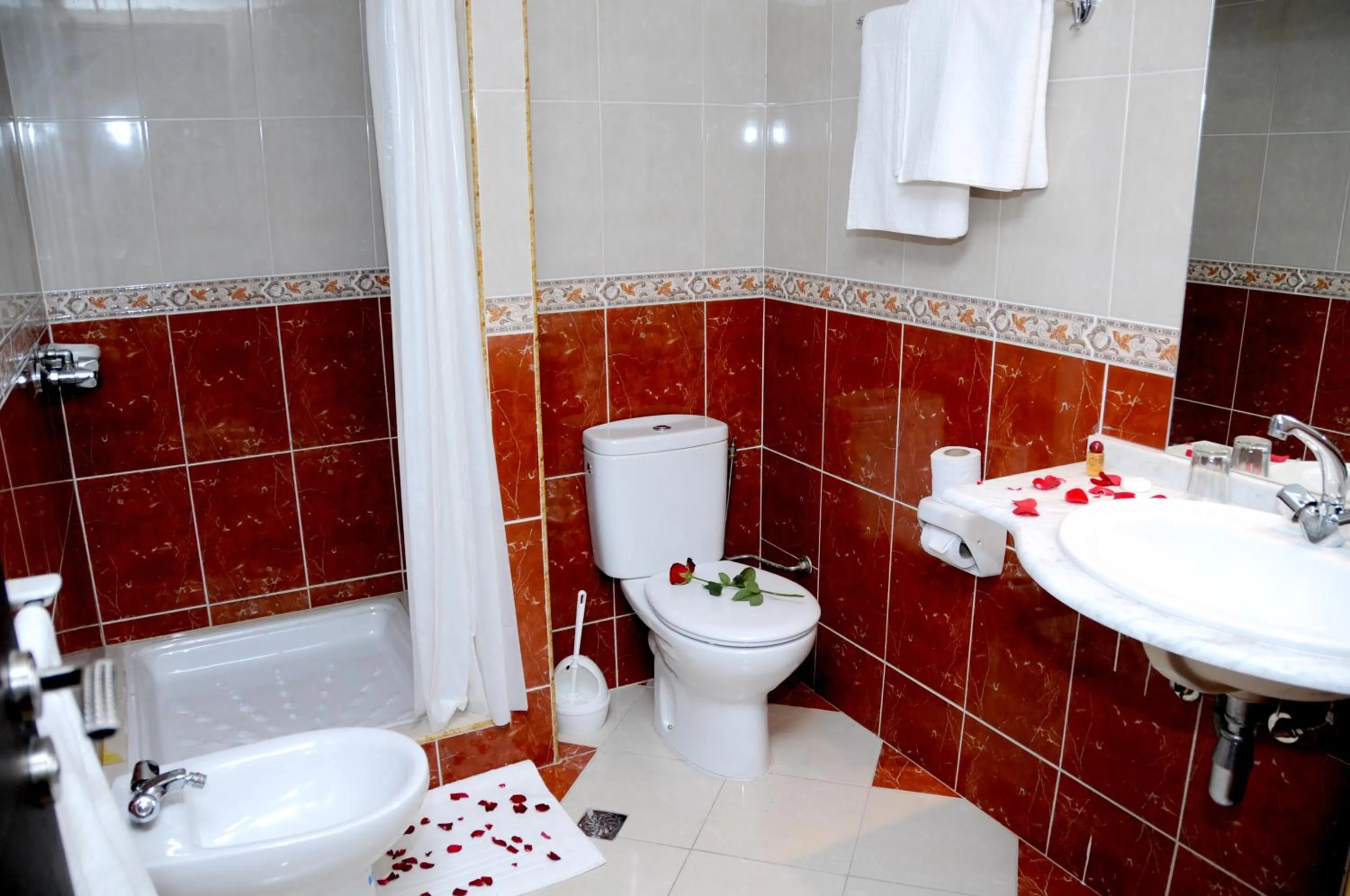 Bathroom in Residence Hotel Assounfou