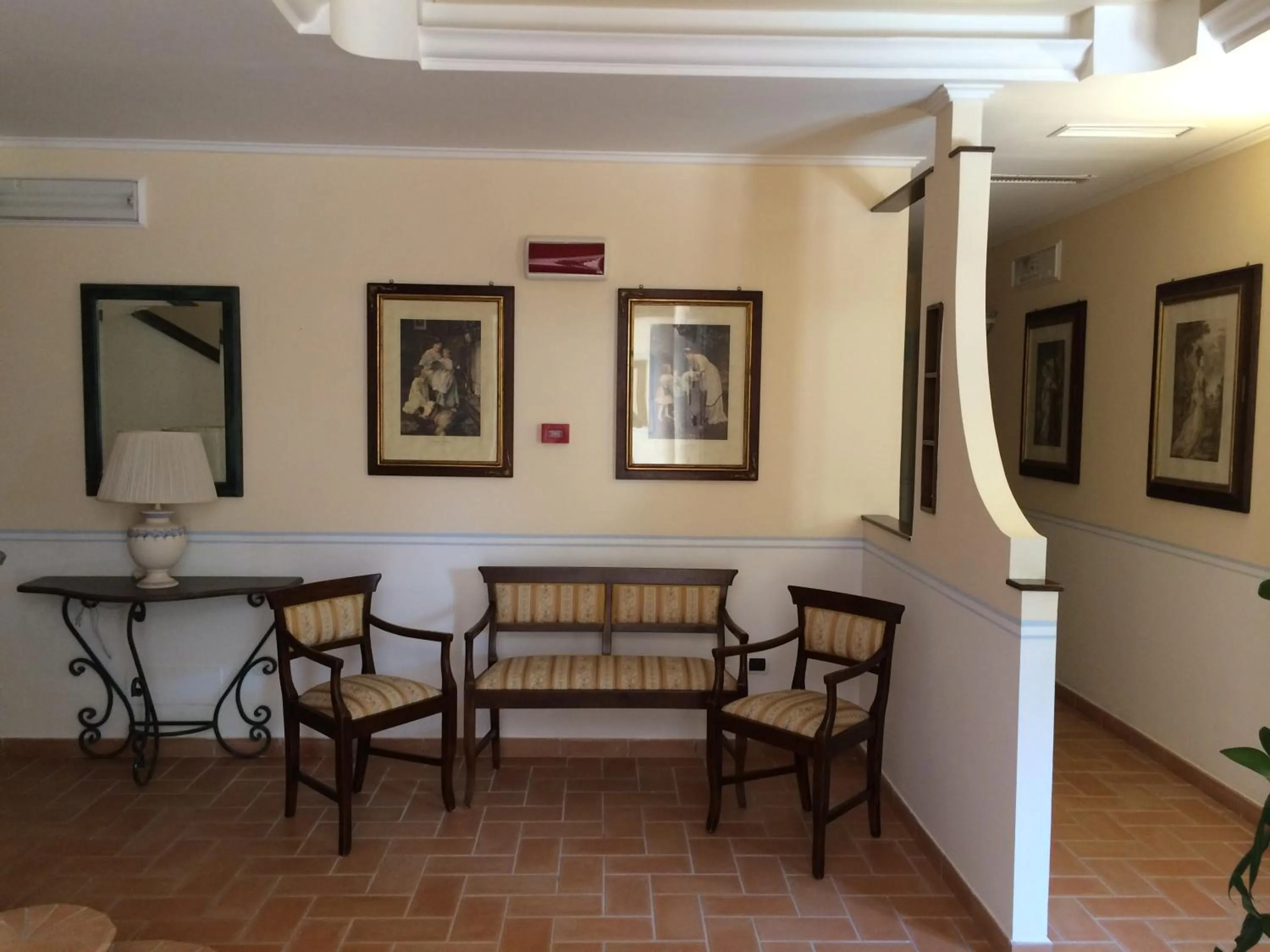 Decorative detail in Hotel Villa Delle Meraviglie