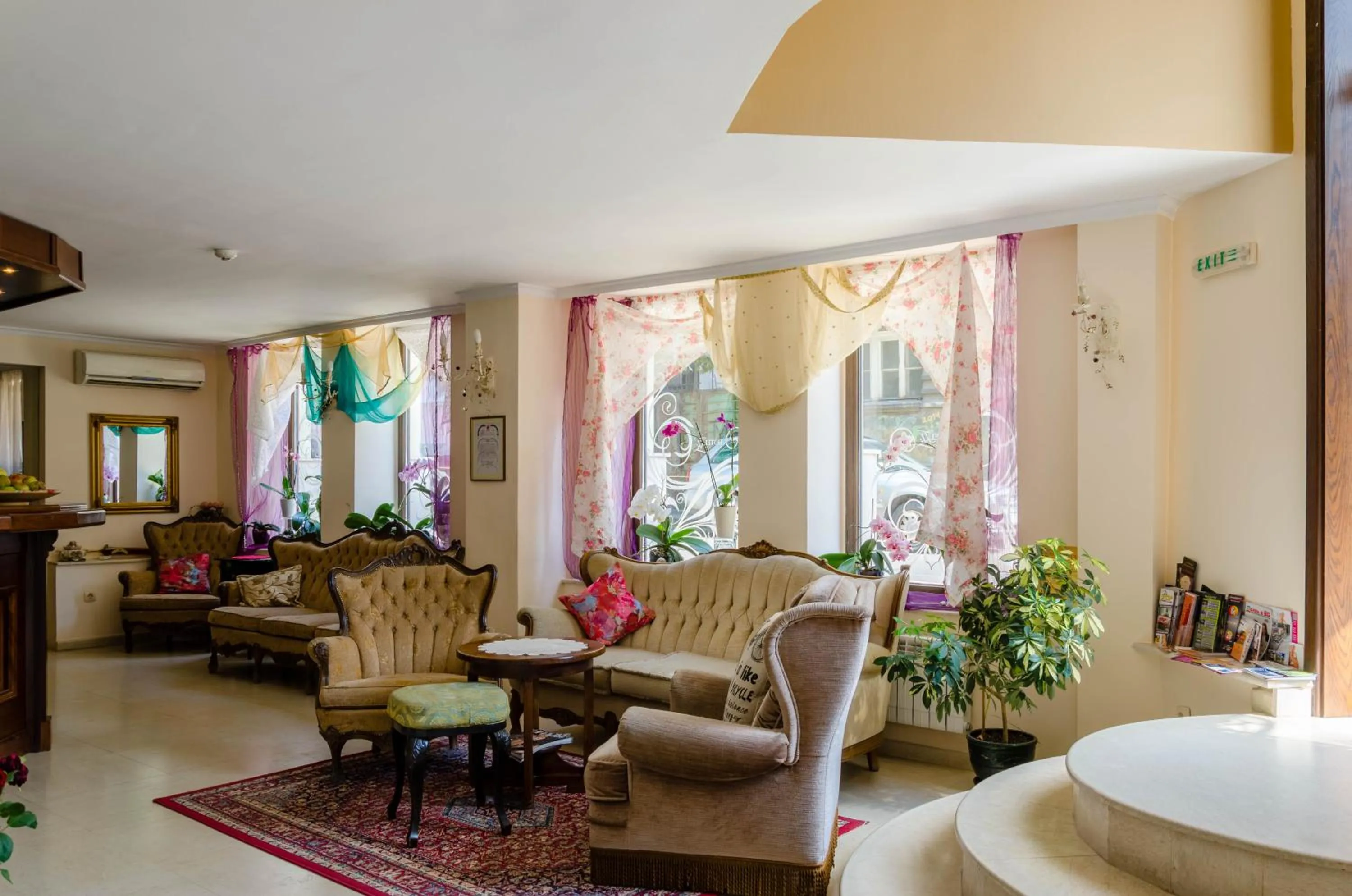 Seating area in Hi Boutique Hotel