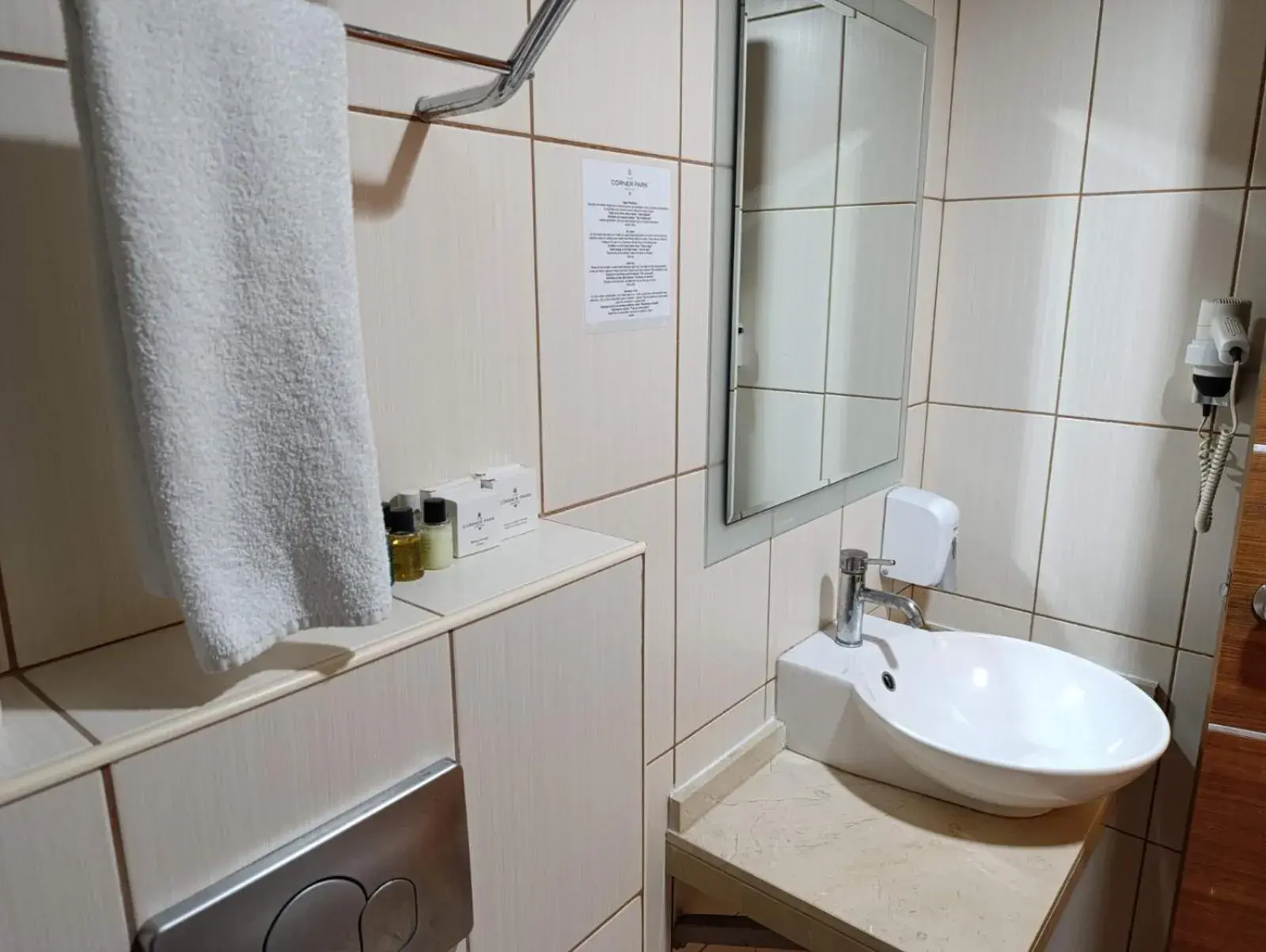 Bathroom in The Corner Park Hotel Bathroom in The Corner Park Hotel