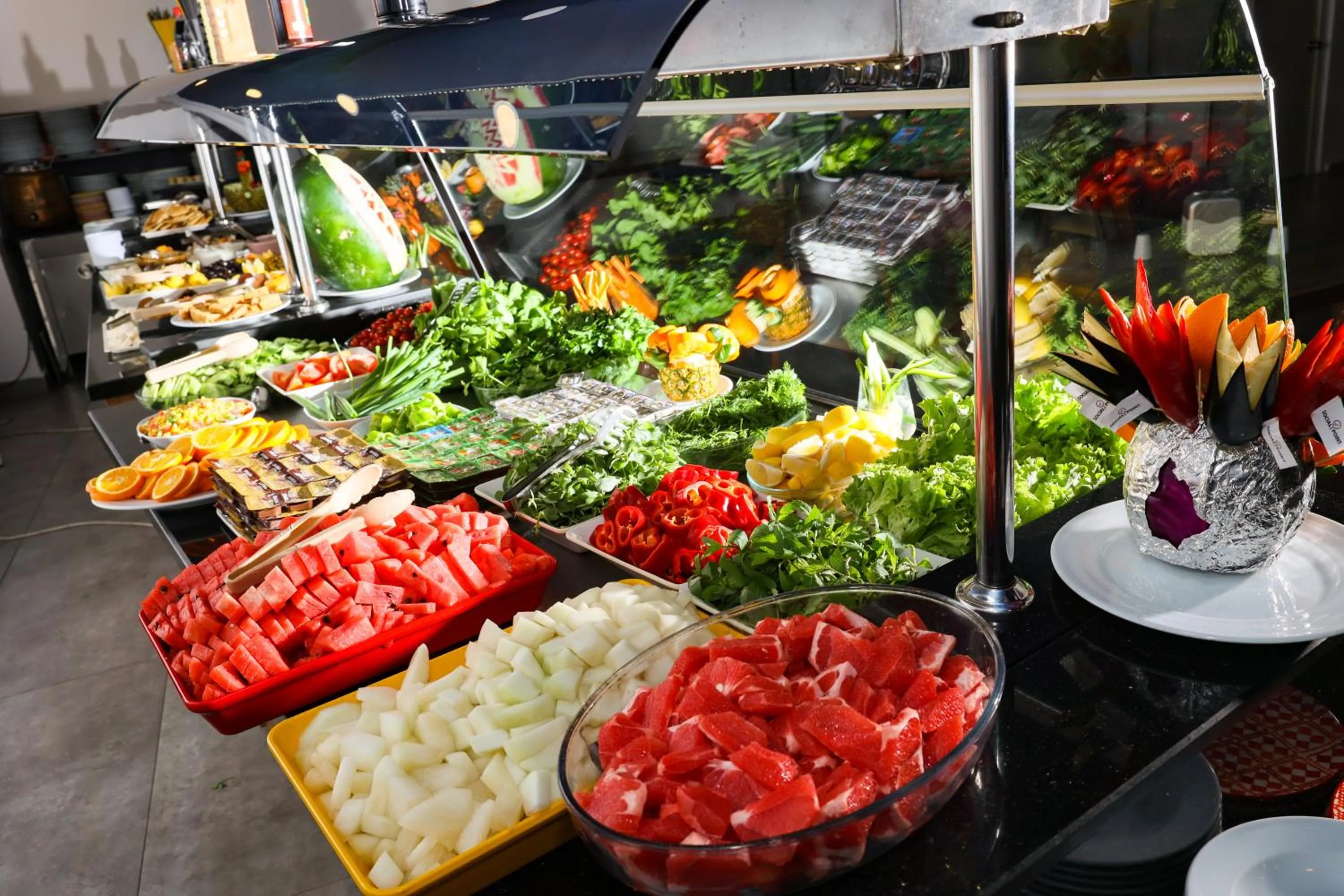 Buffet breakfast in The Corner Park Hotel