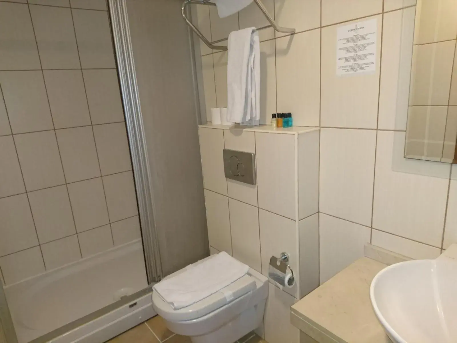 Bathroom in The Corner Park Hotel Bathroom in The Corner Park Hotel