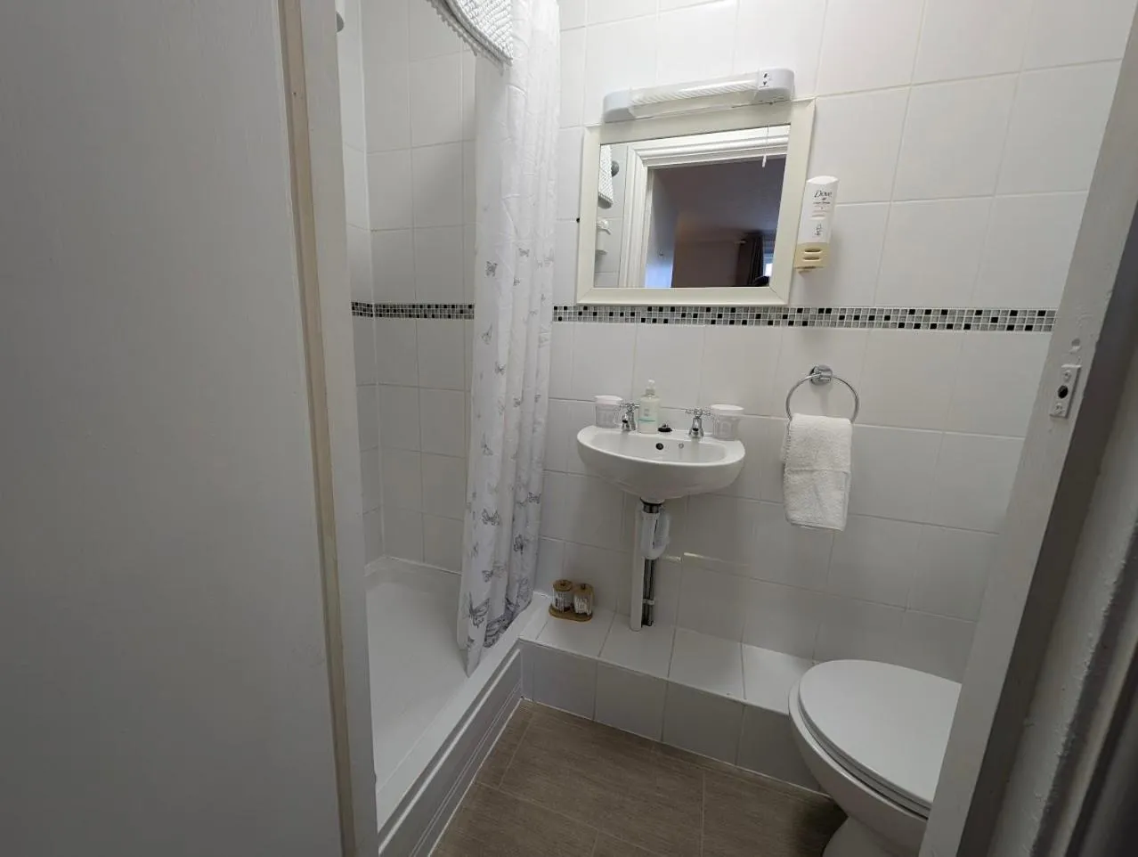 Shower in Graham Arms Inn