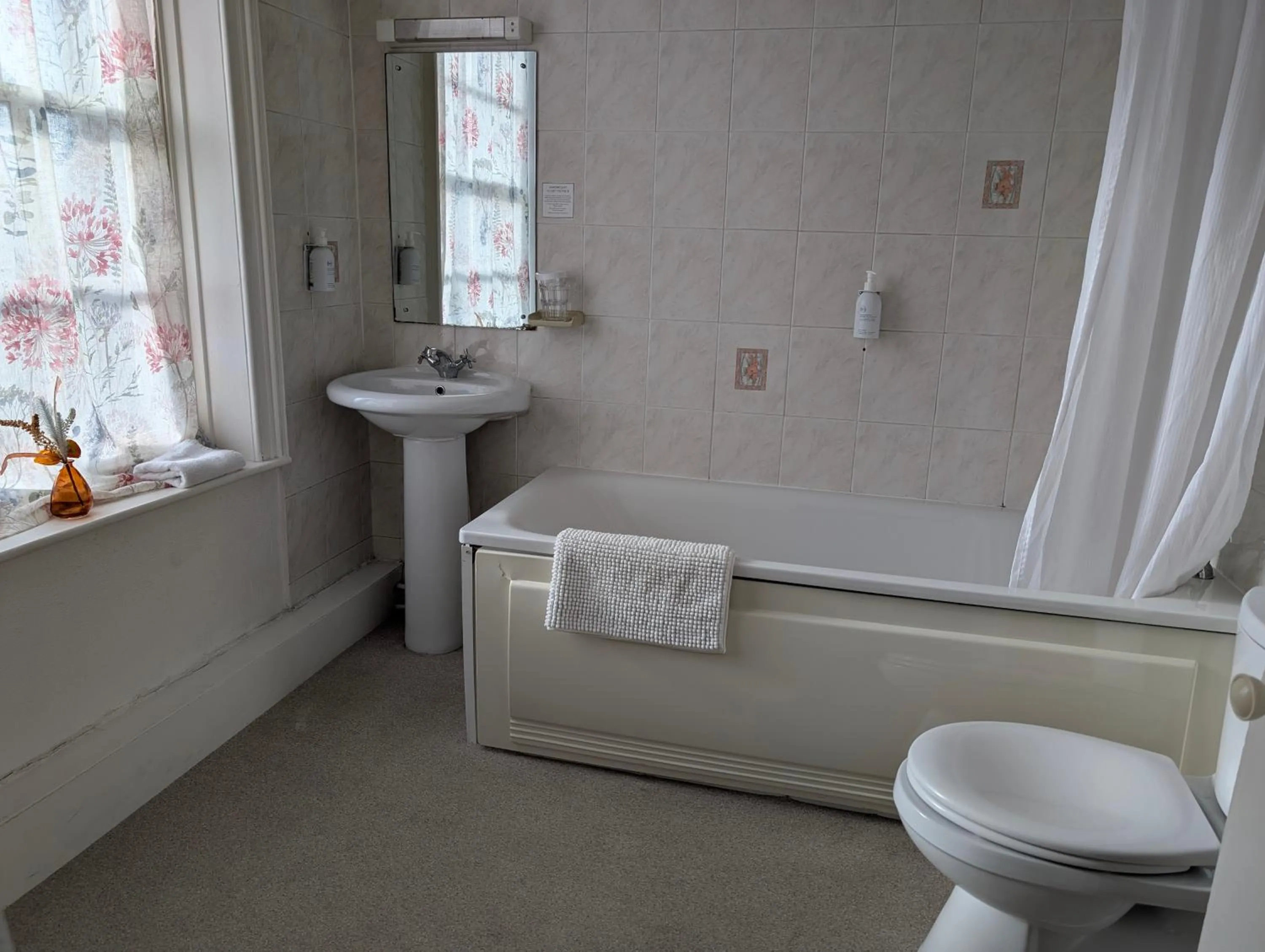 Shower in Graham Arms Inn