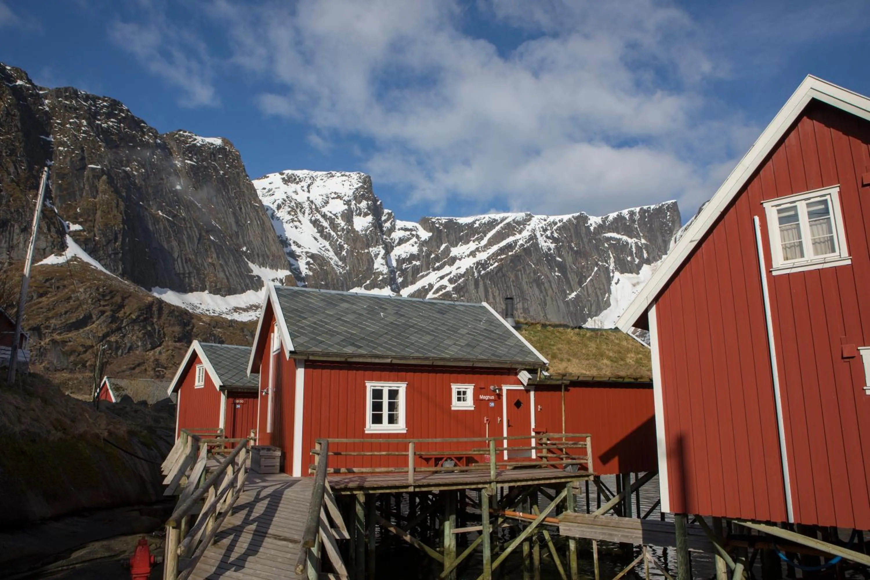 Facade/entrance in Reine Rorbuer - by Classic Norway Hotels