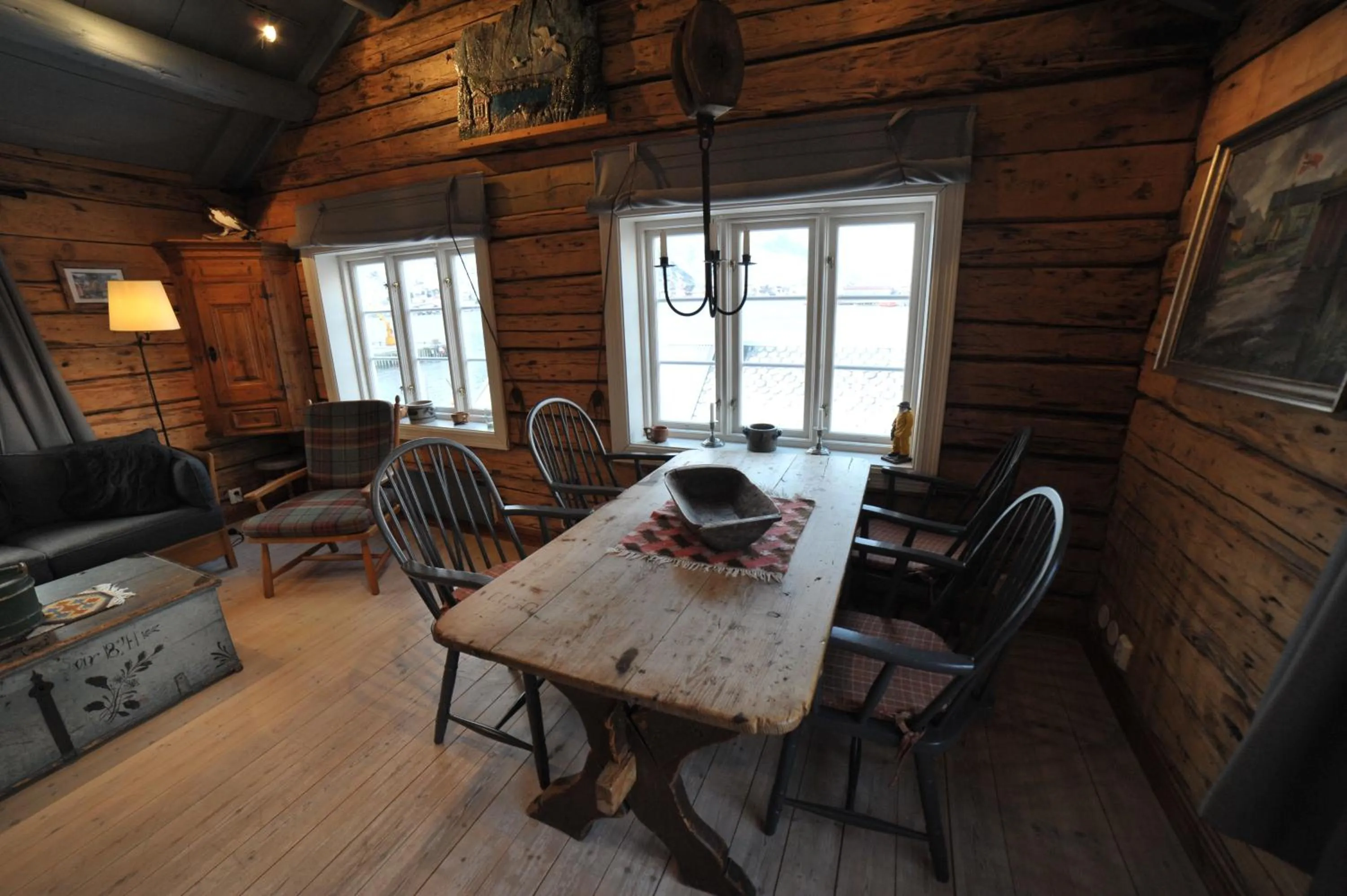 Living room in Reine Rorbuer - by Classic Norway Hotels