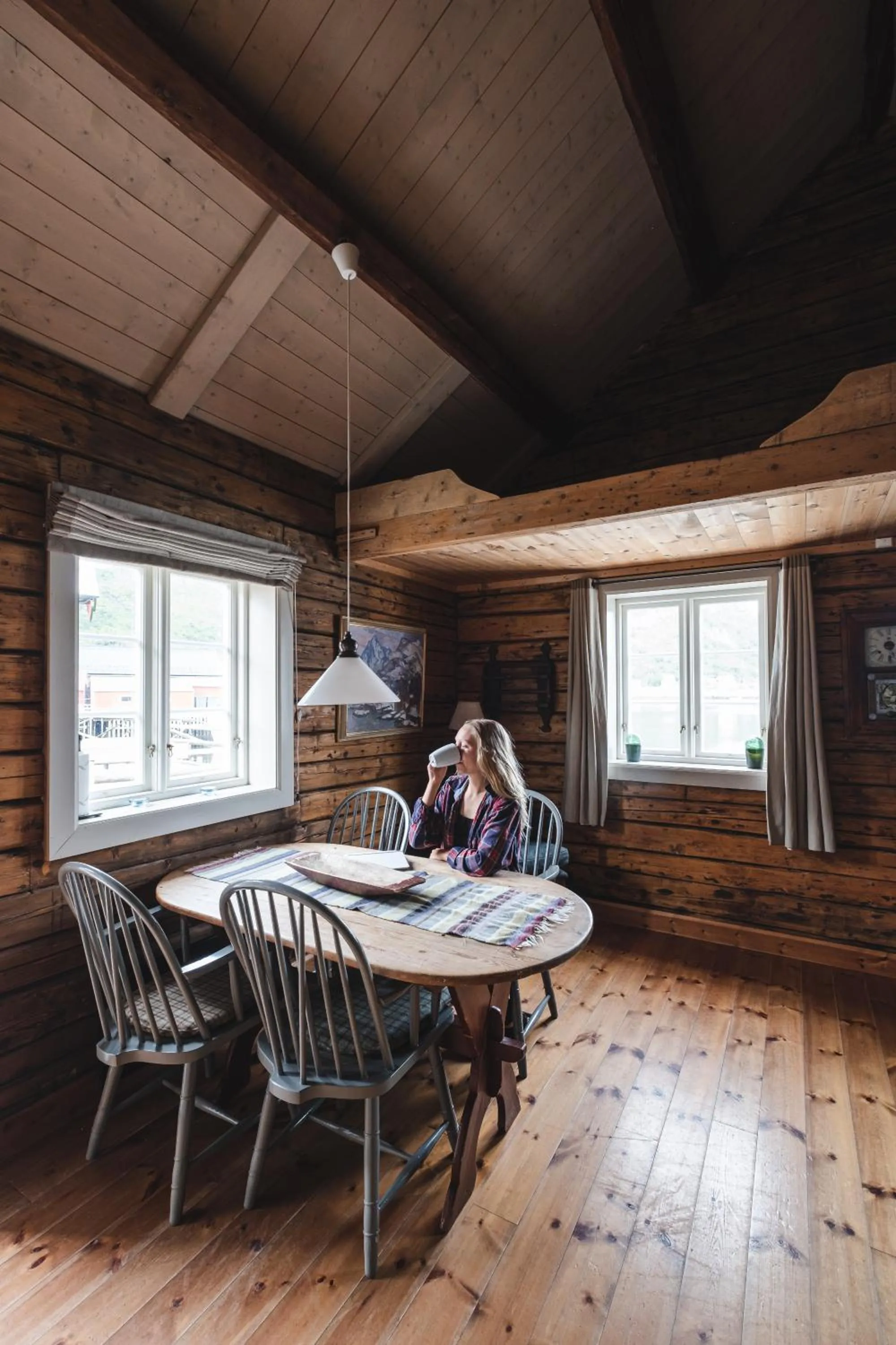Living room in Reine Rorbuer - by Classic Norway Hotels