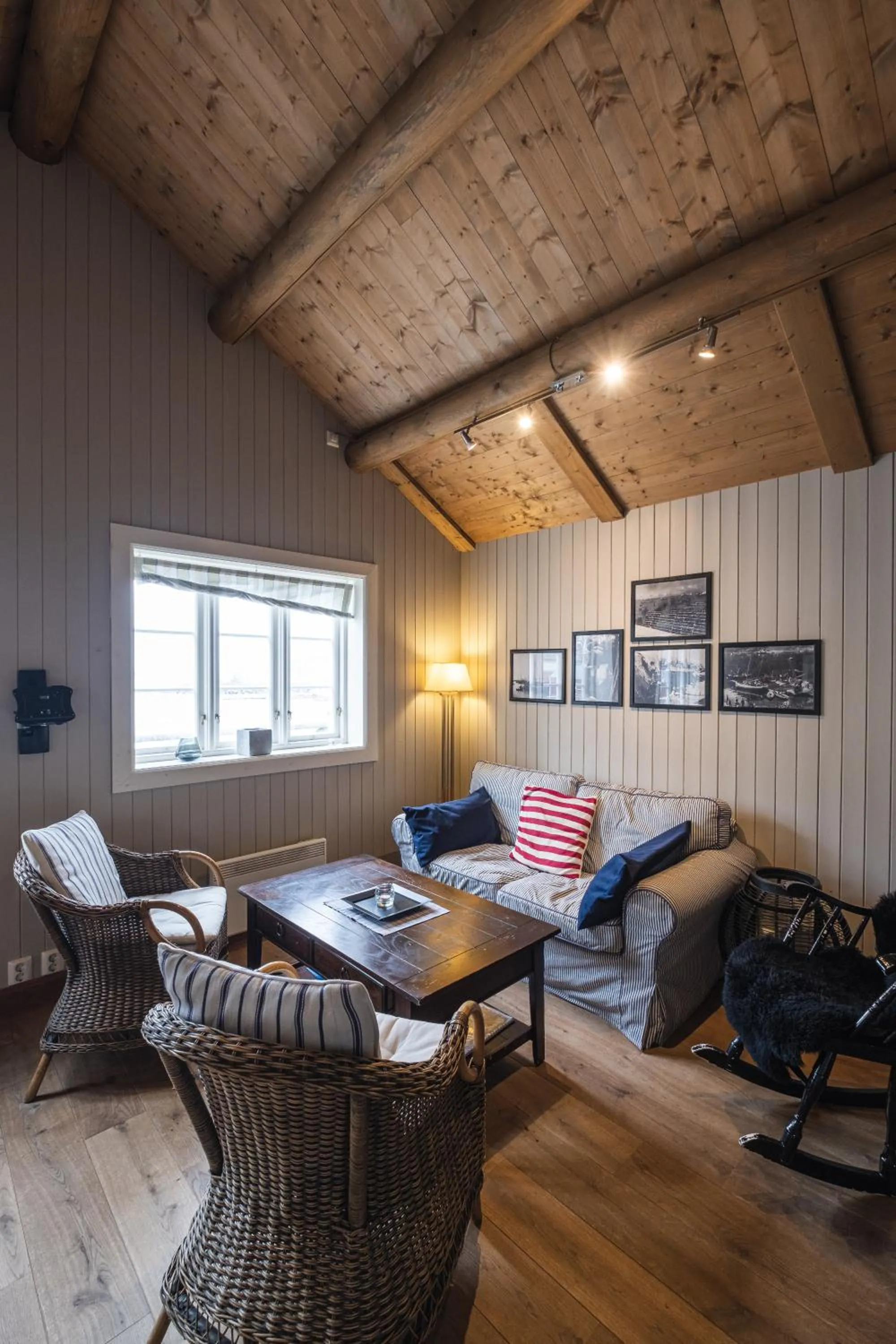 Living room in Reine Rorbuer - by Classic Norway Hotels