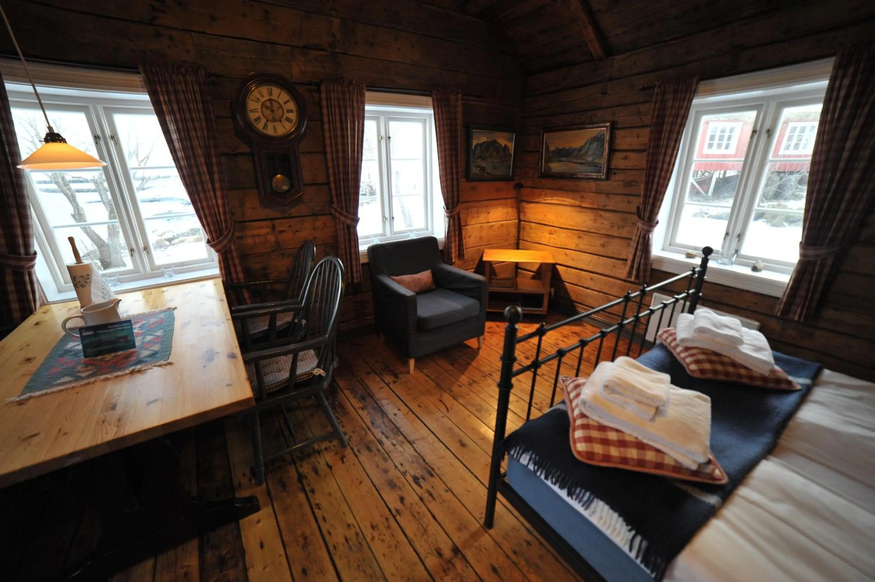 Living room in Reine Rorbuer - by Classic Norway Hotels
