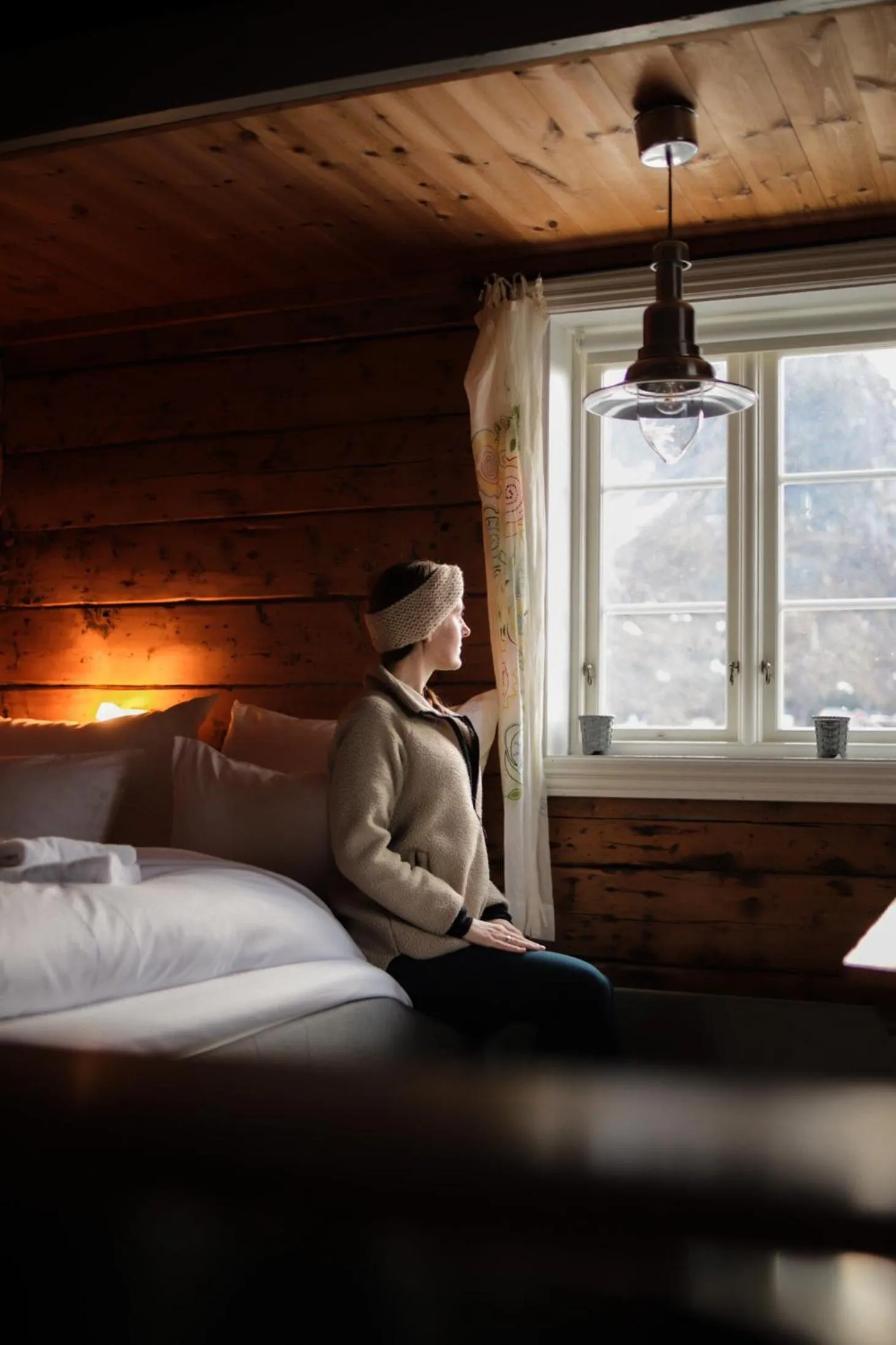 Bedroom, Bed in Reine Rorbuer - by Classic Norway Hotels