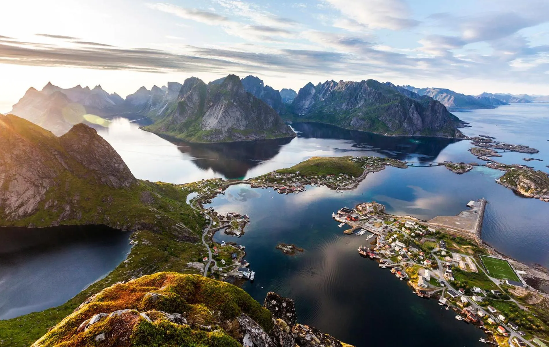 Natural landscape in Reine Rorbuer - by Classic Norway Hotels