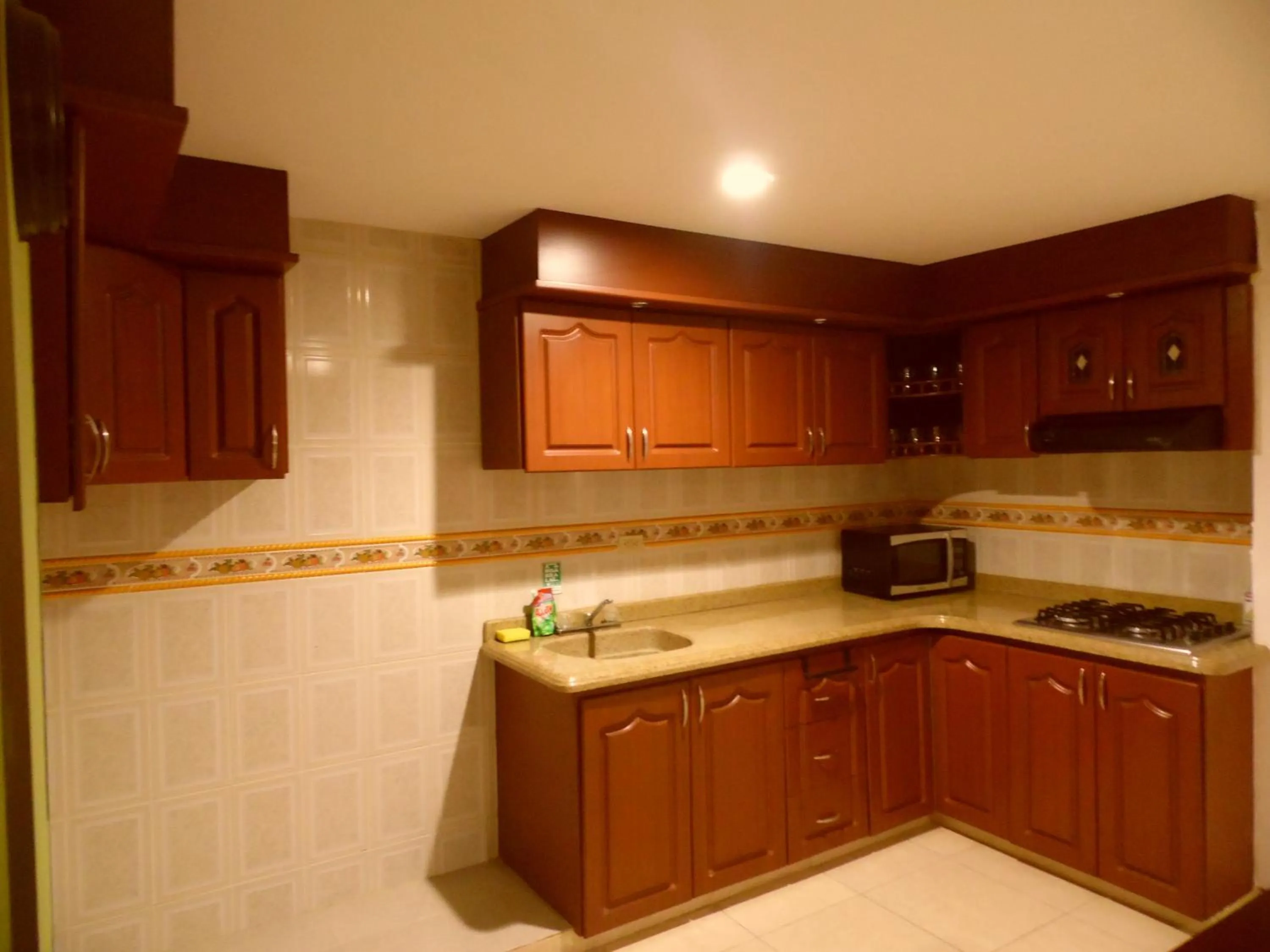 Kitchen or kitchenette in Hotel La Terraza