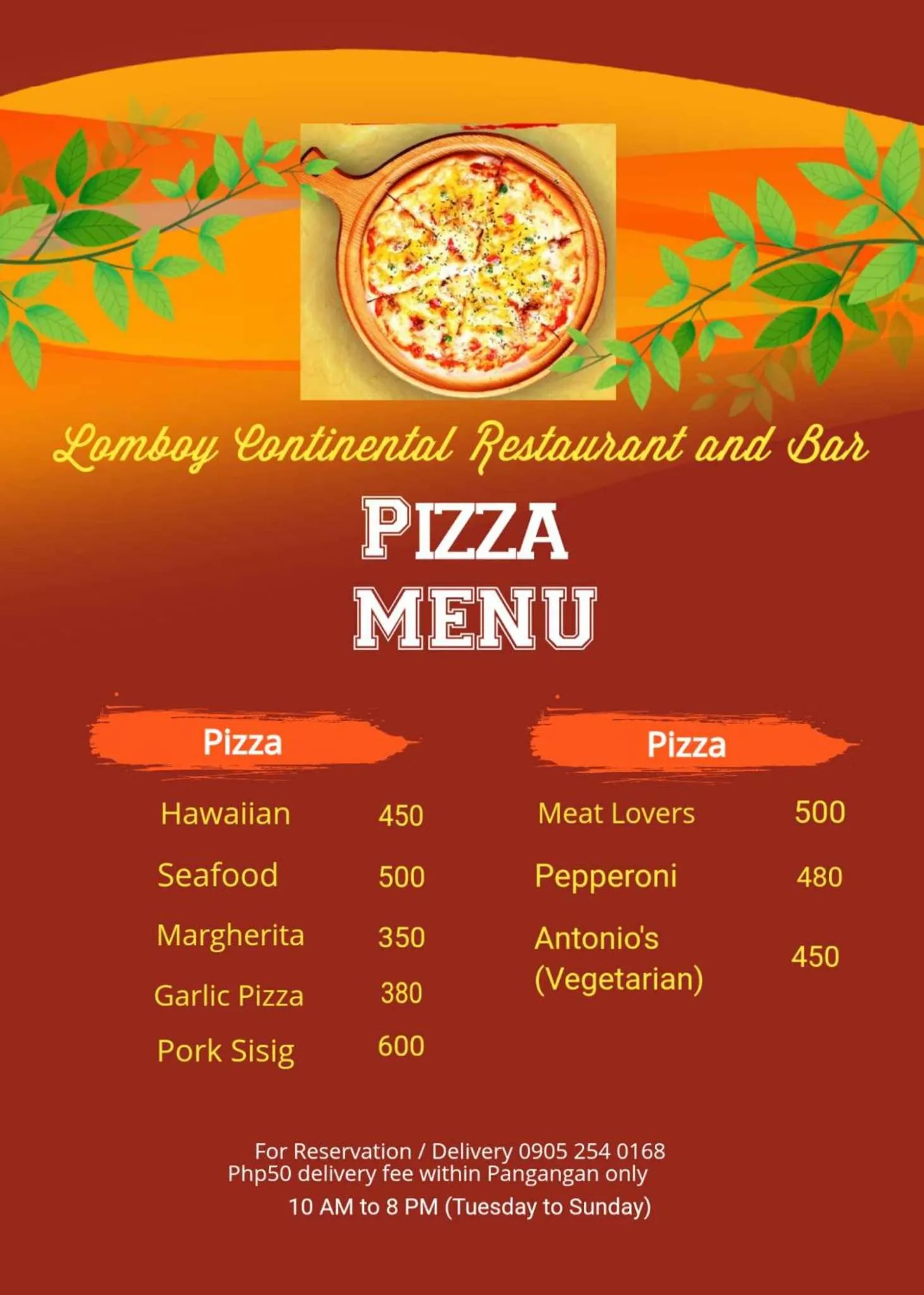 Restaurant/places to eat in Rene's Resort